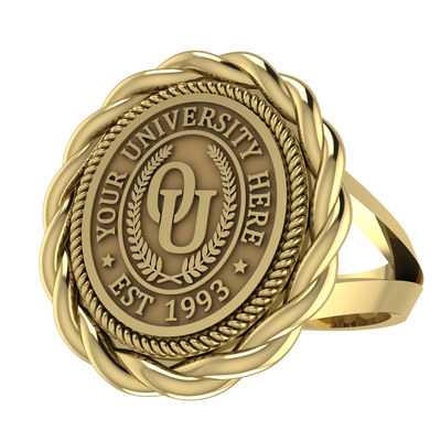 Melipat | V-Frame Band Custom Collage Ring