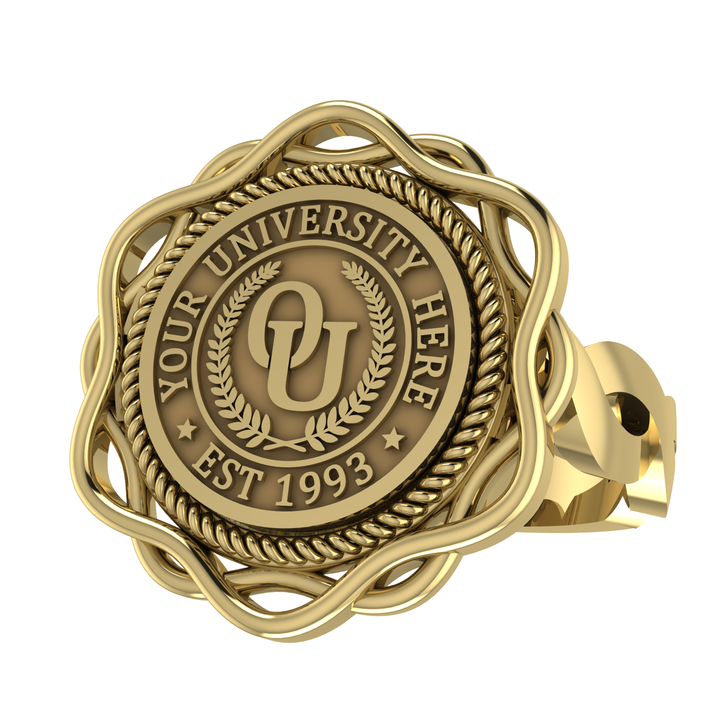 Slanga | Infinity Loop Band Custom Collage Ring