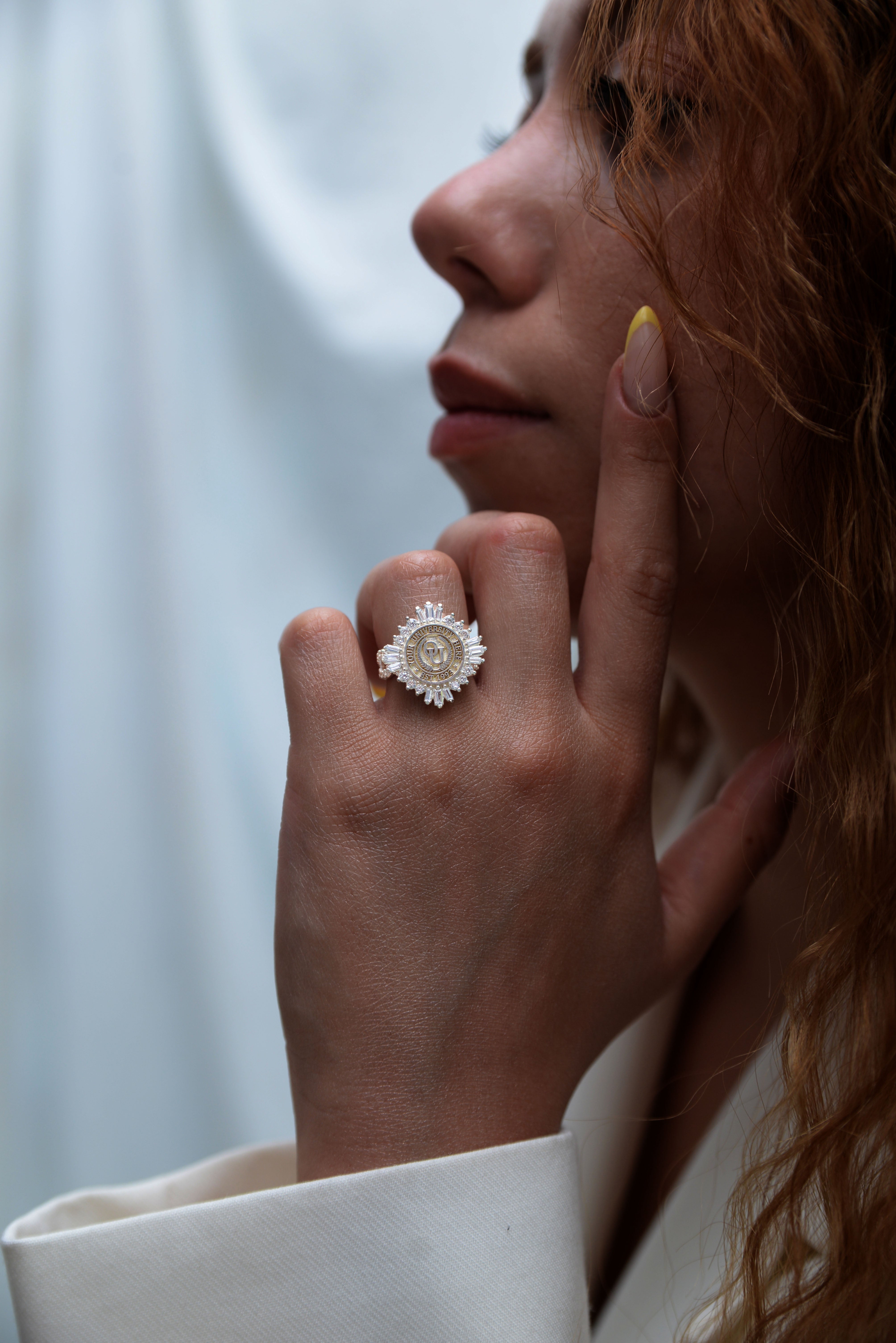 Custom Graduation Ring | Solid Gold & Sterling Silver University Keepsake