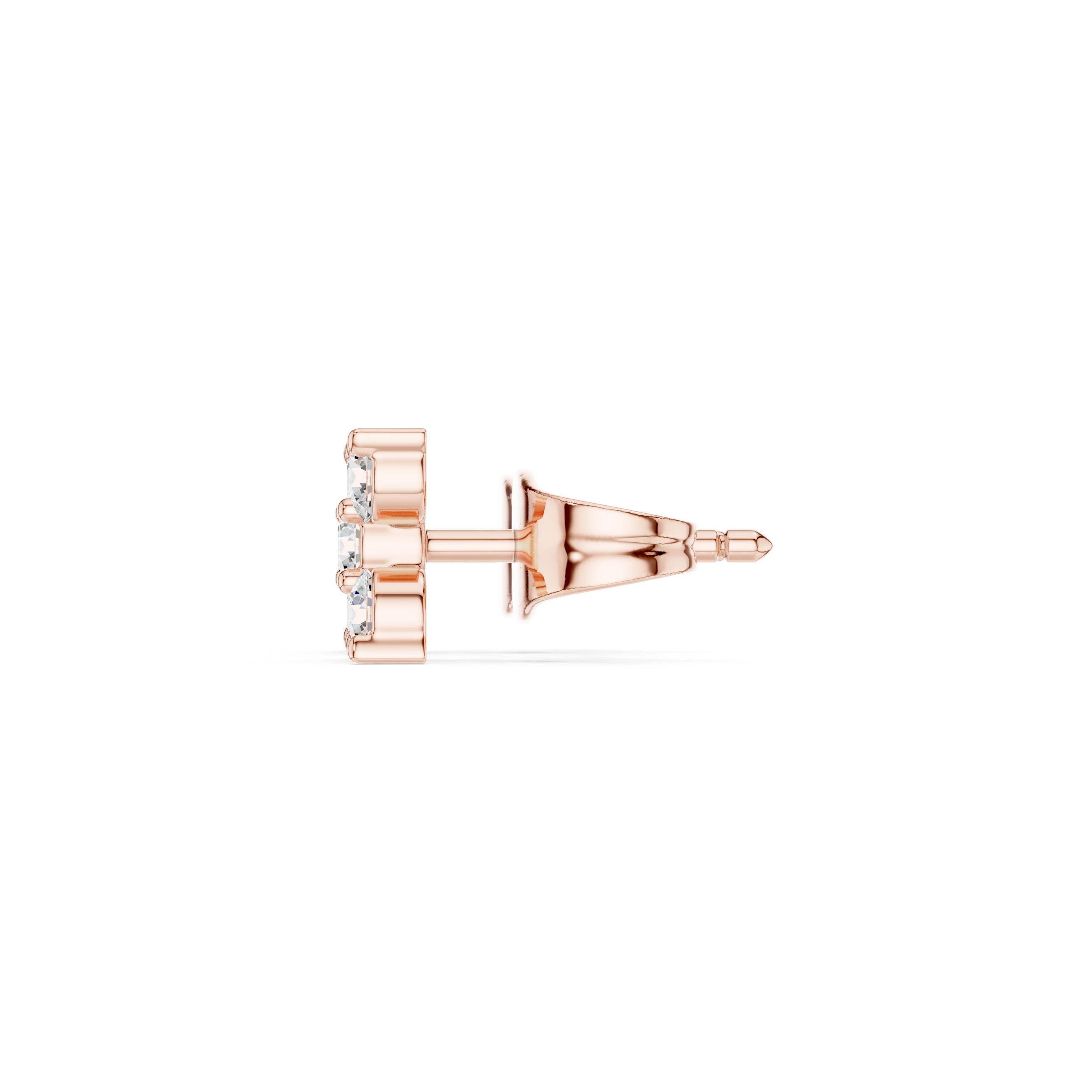 Classic Cluster Diamond Stud Earrings