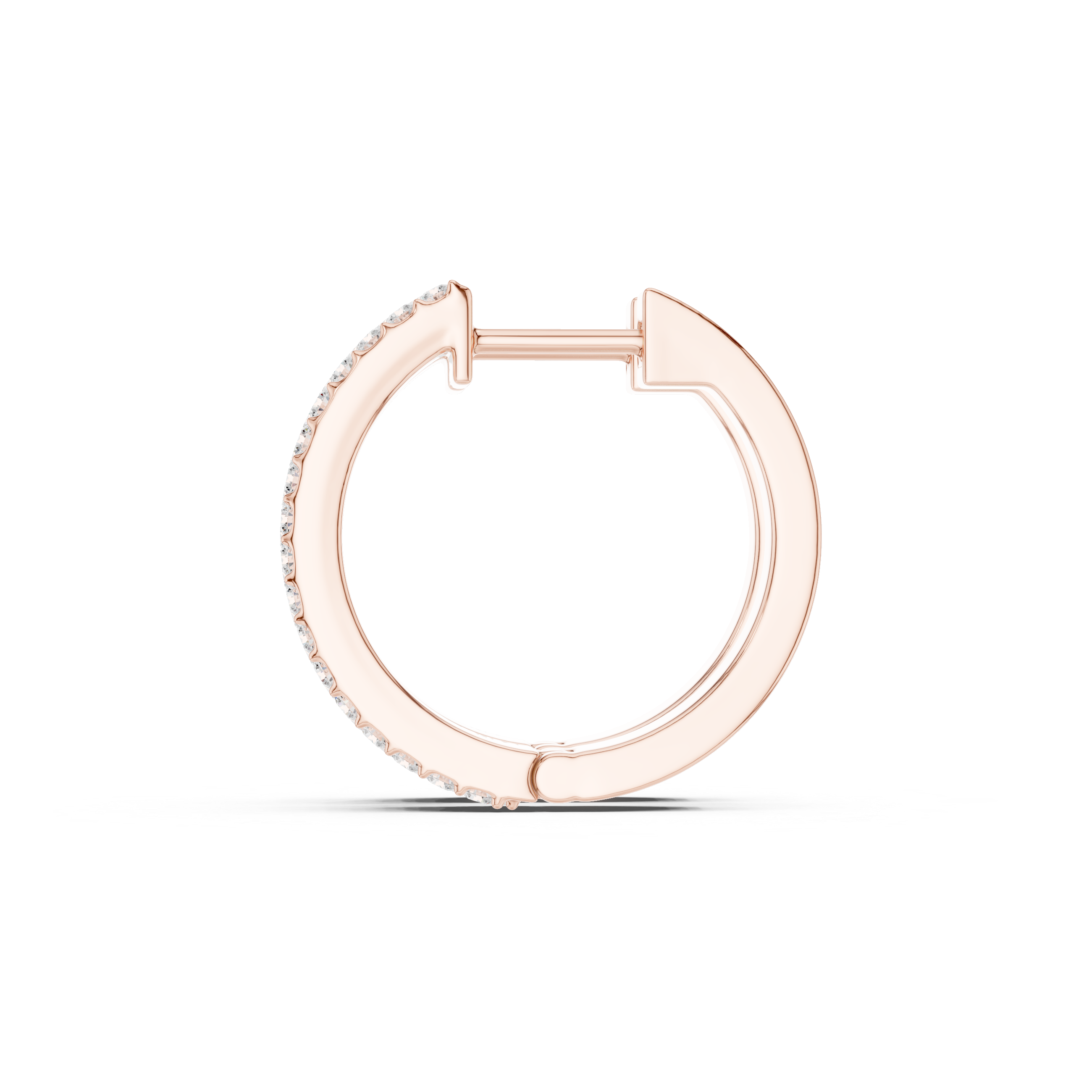 Full Pavé Diamond Hoop Earrings