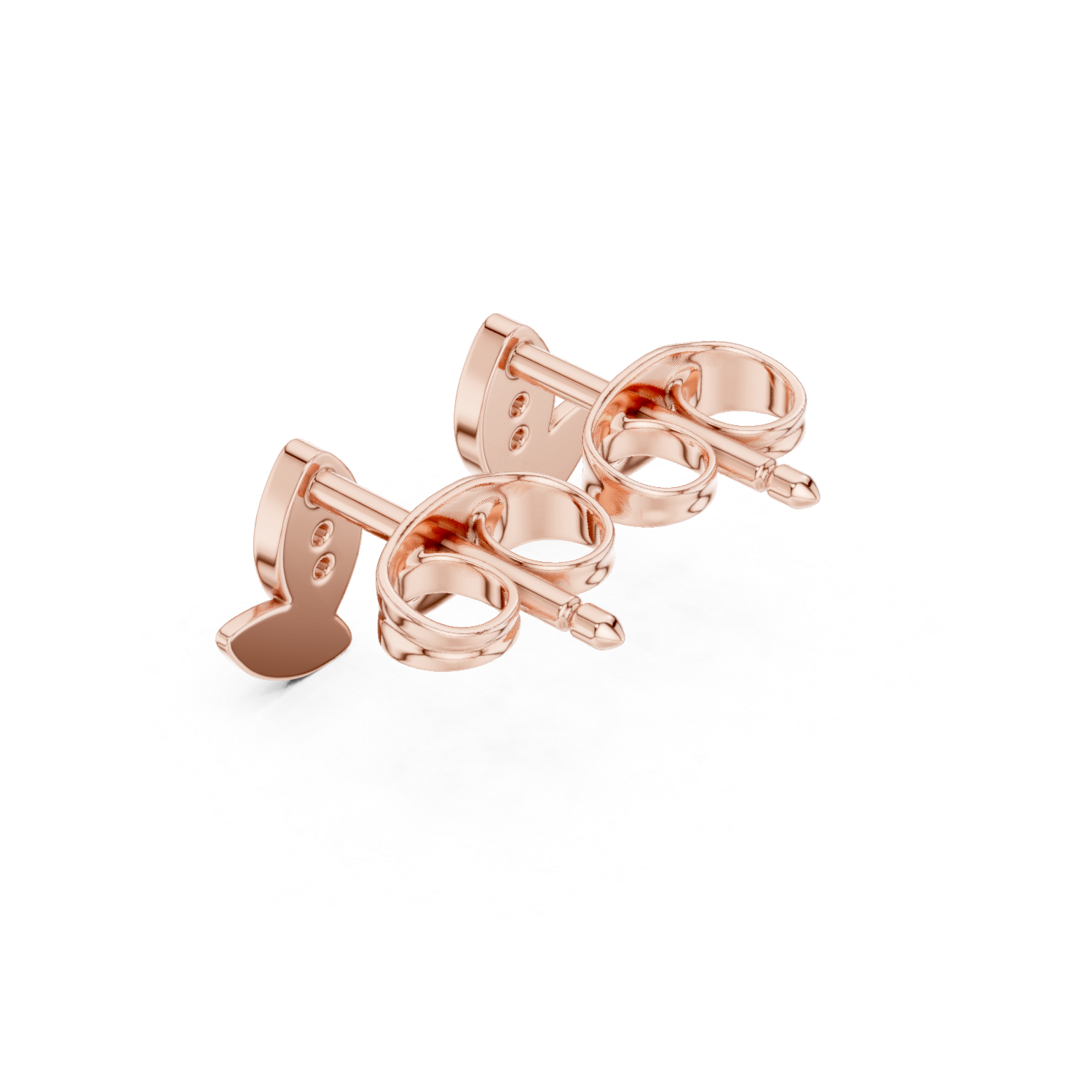 Minimal Marquise Diamond Stud Earrings