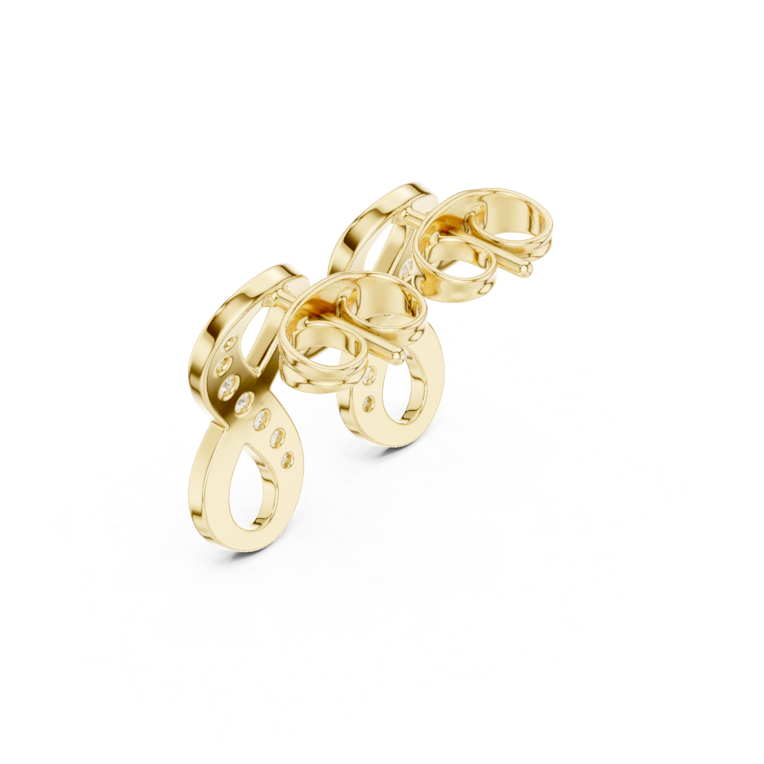 Infinity Diamond Stud Earrings