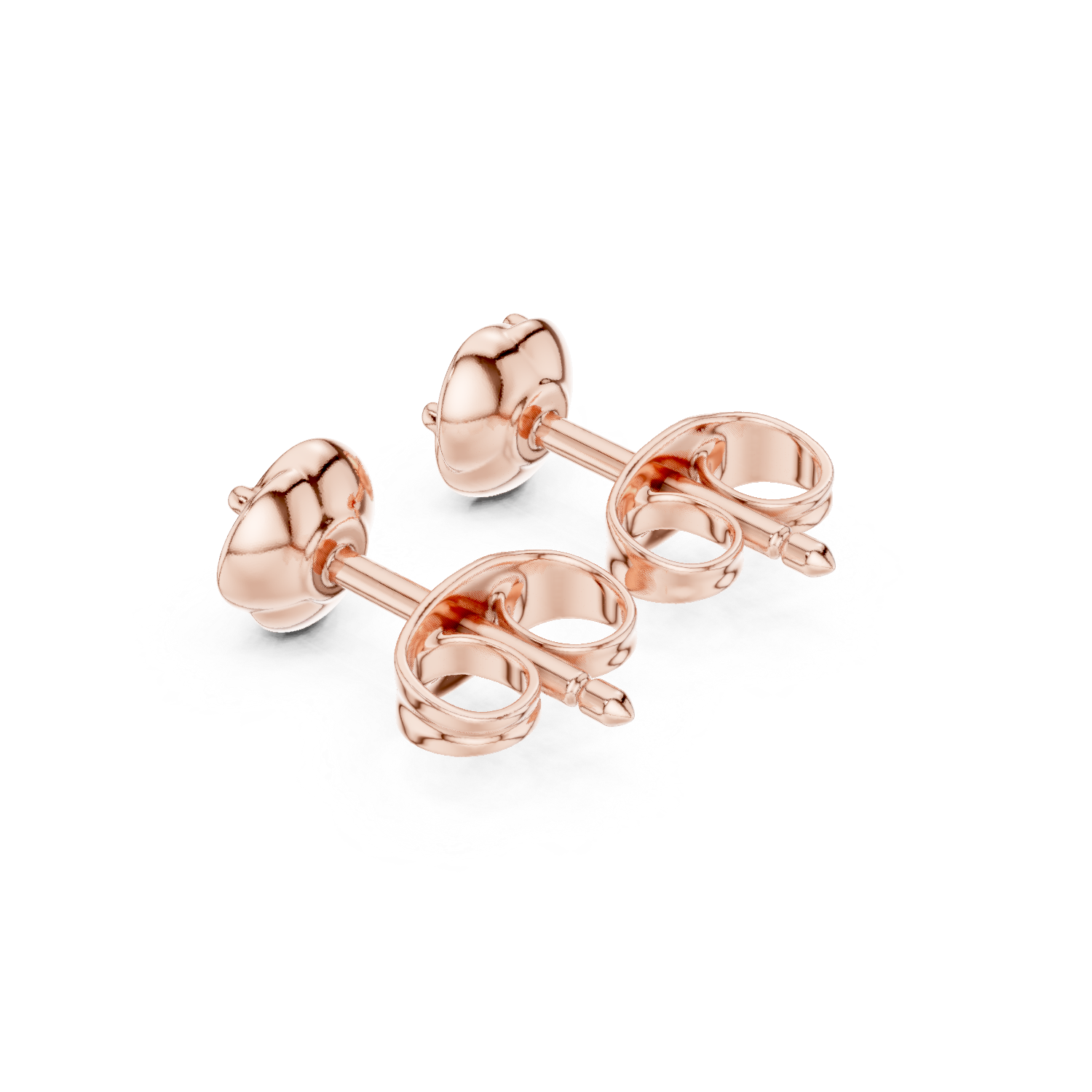Classic Round Diamond Stud Earrings