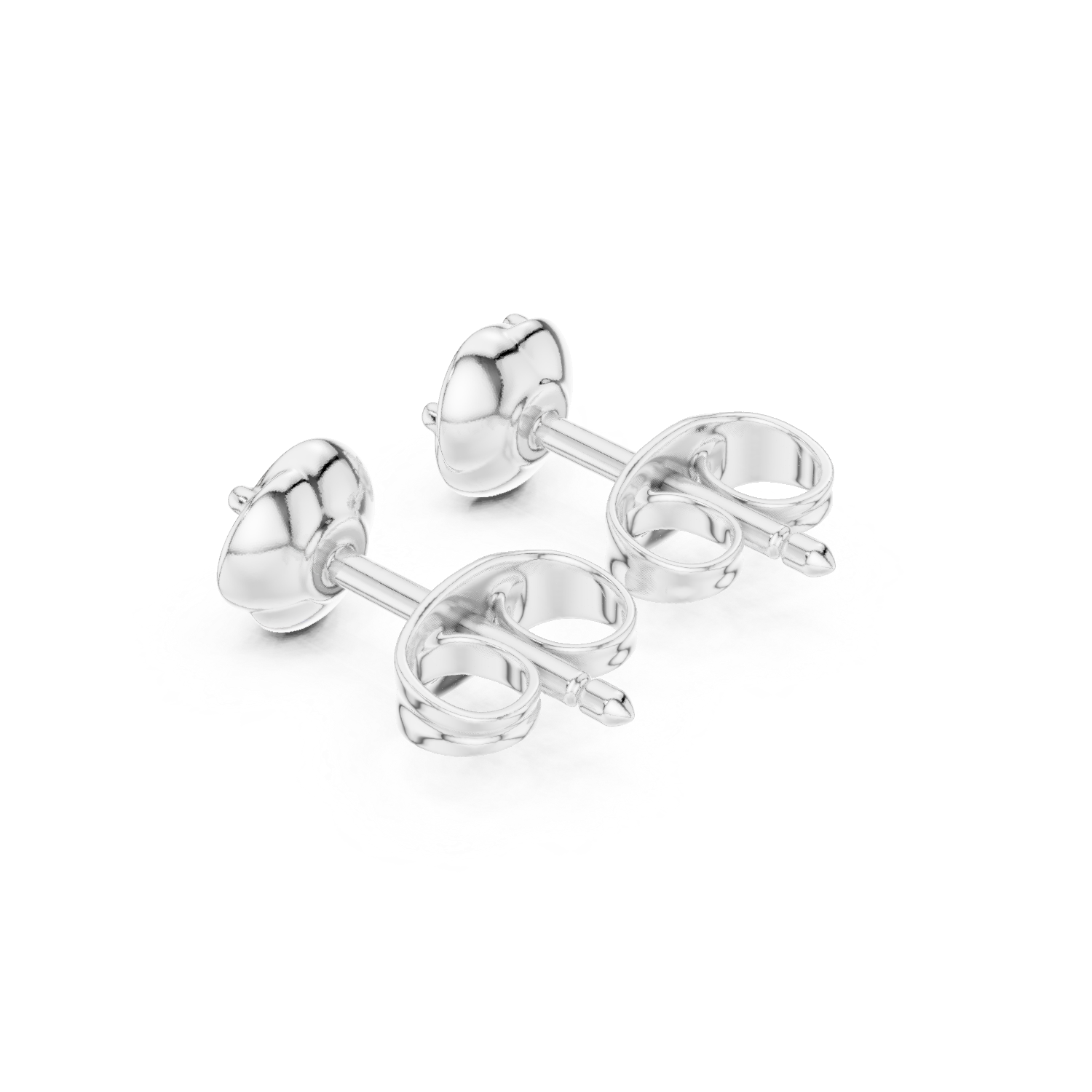 Classic Round Diamond Stud Earrings