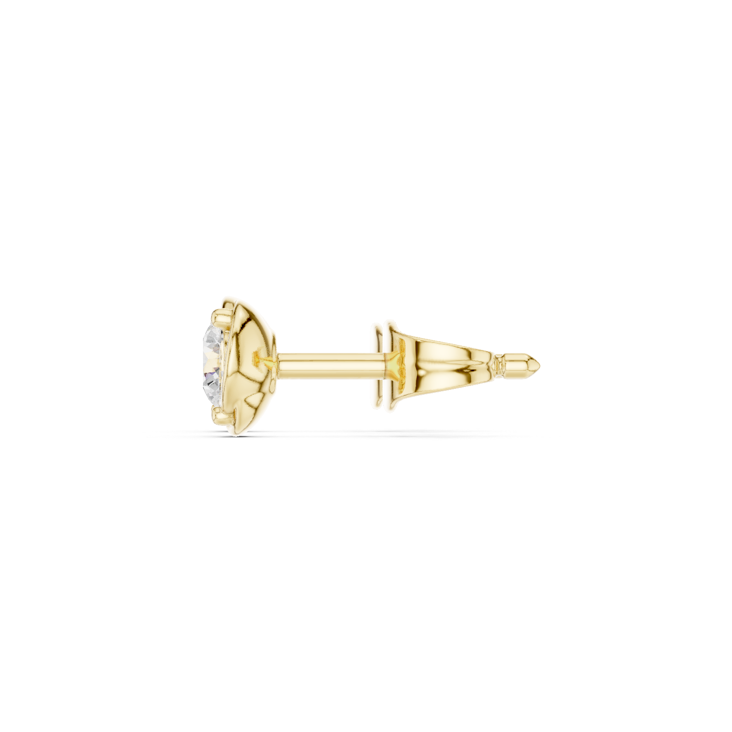 Classic Round Diamond Stud Earrings