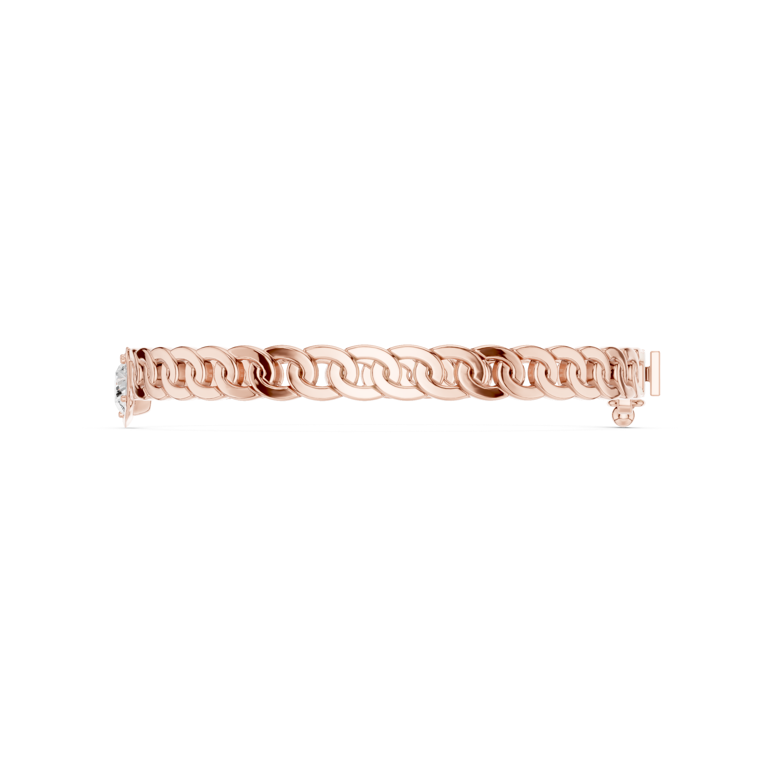 Pear & Oval Diamond Chain Bracelet