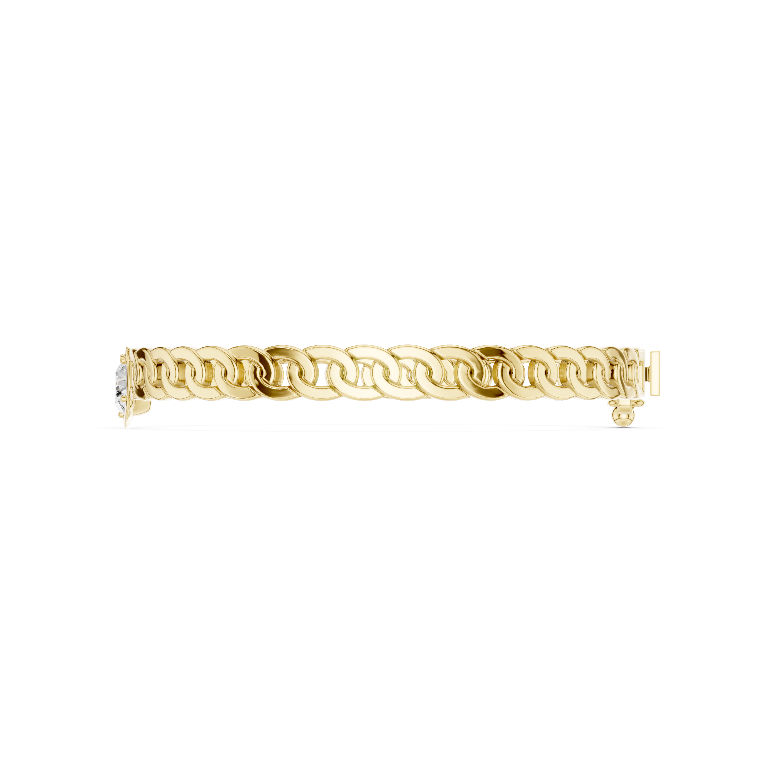 Pear & Oval Diamond Chain Bracelet