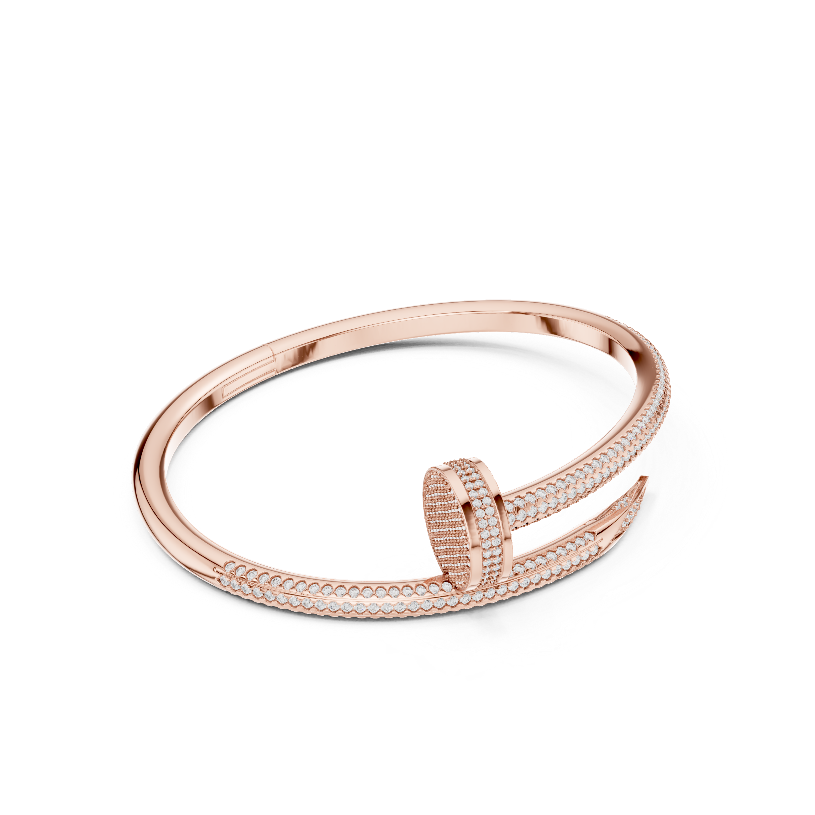 Diamond Pavé Nail Wrap Bangle