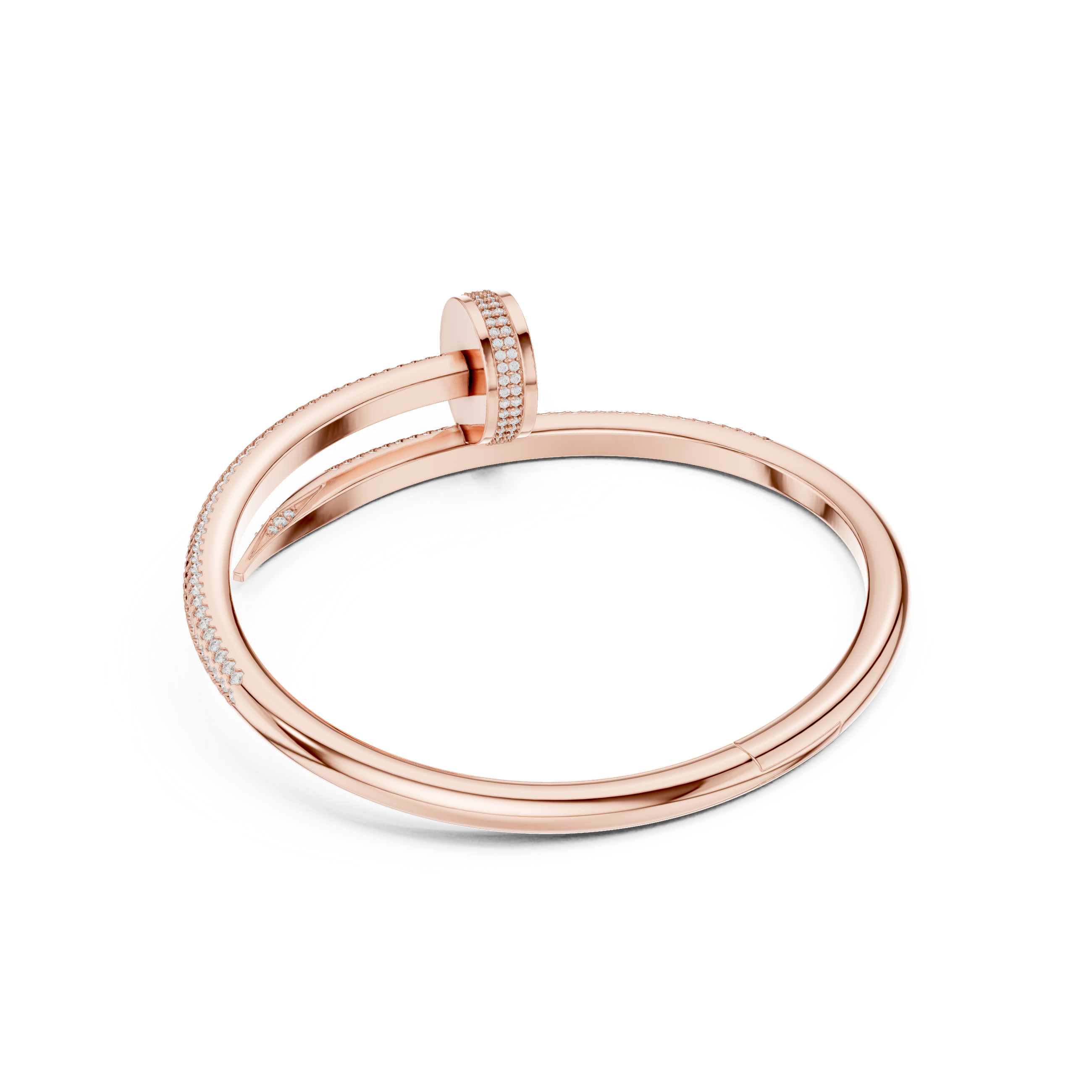 Diamond Pavé Nail Wrap Bangle