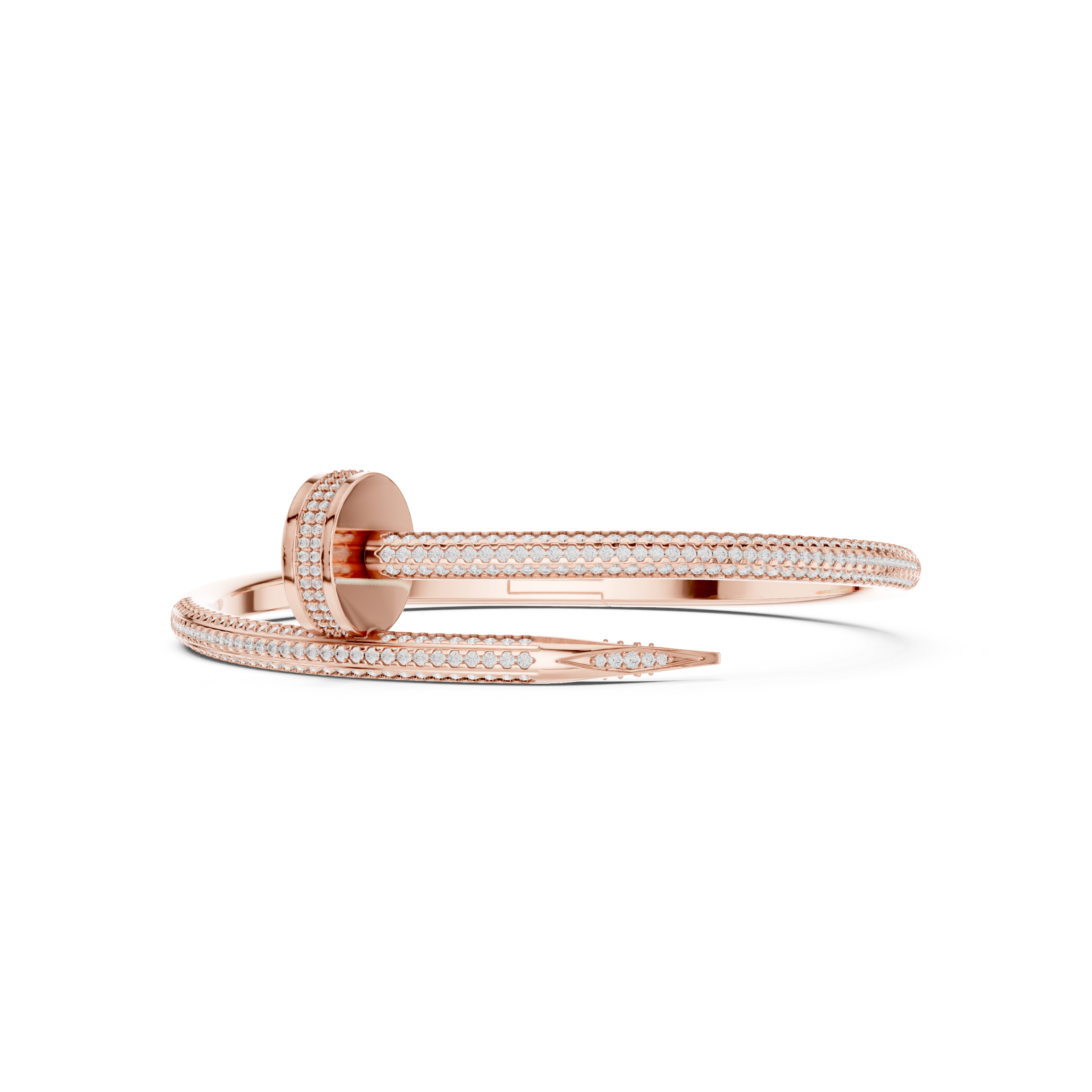 Diamond Pavé Nail Wrap Bangle