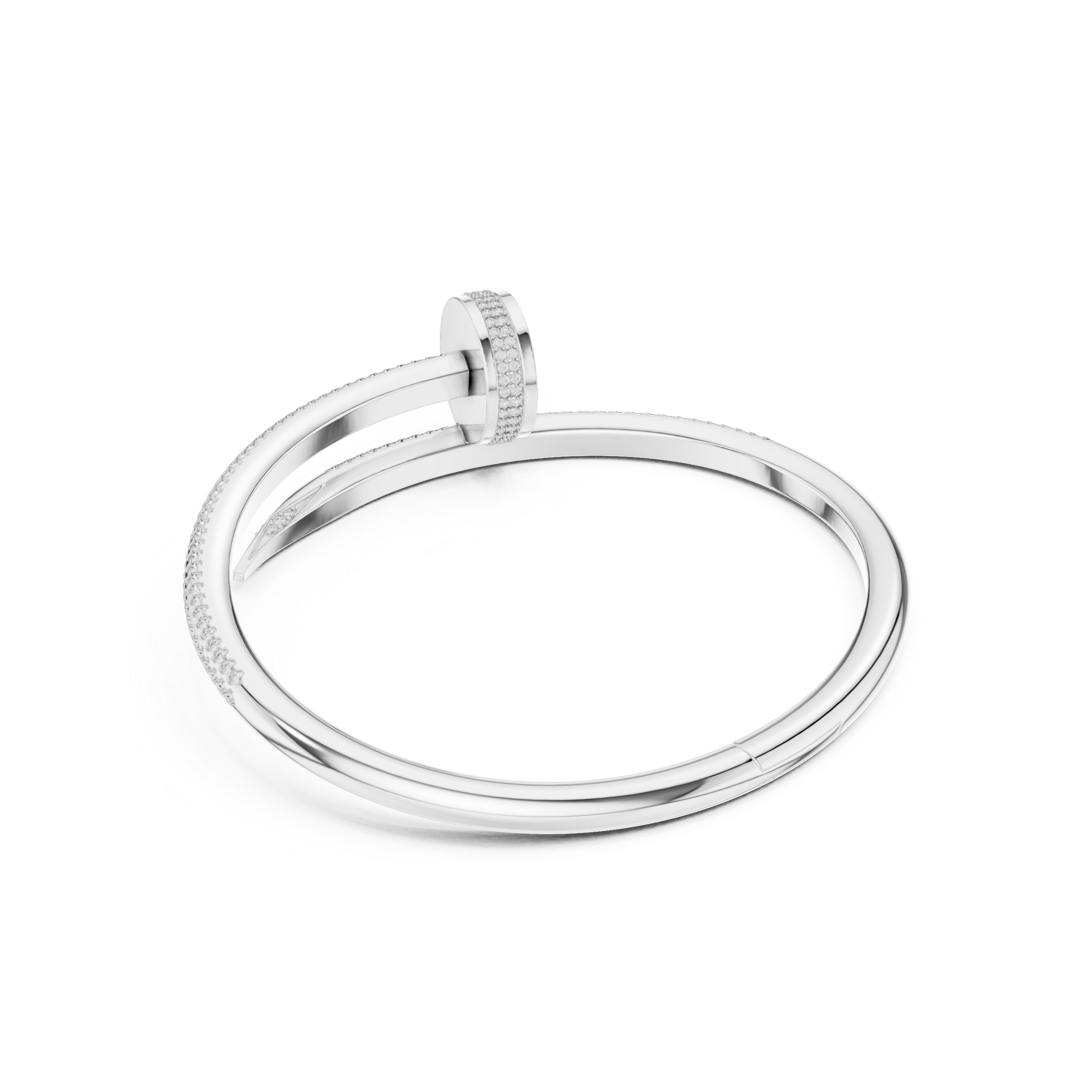 Diamond Pavé Nail Wrap Bangle