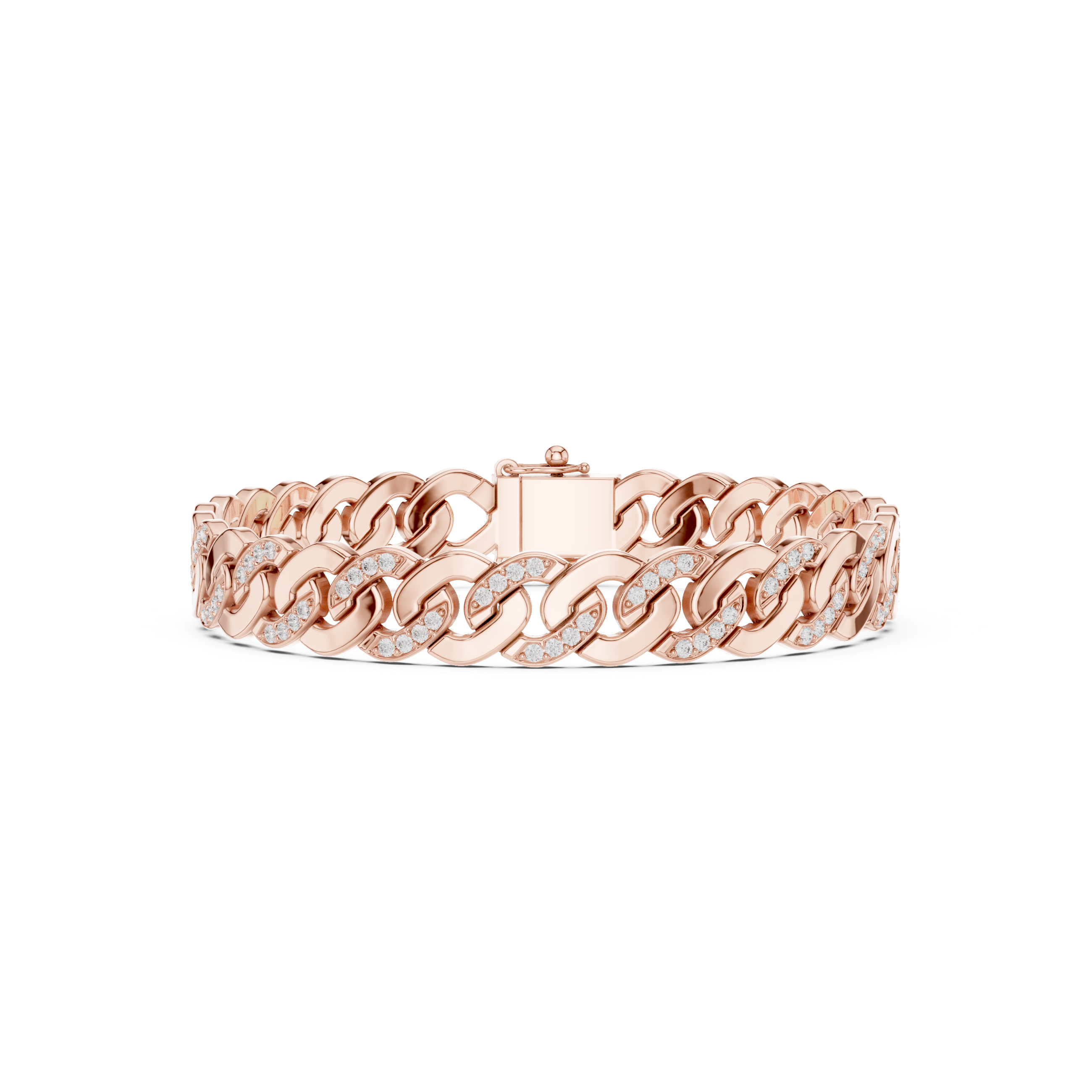 Diamond Cuban Link Chain Bracelet