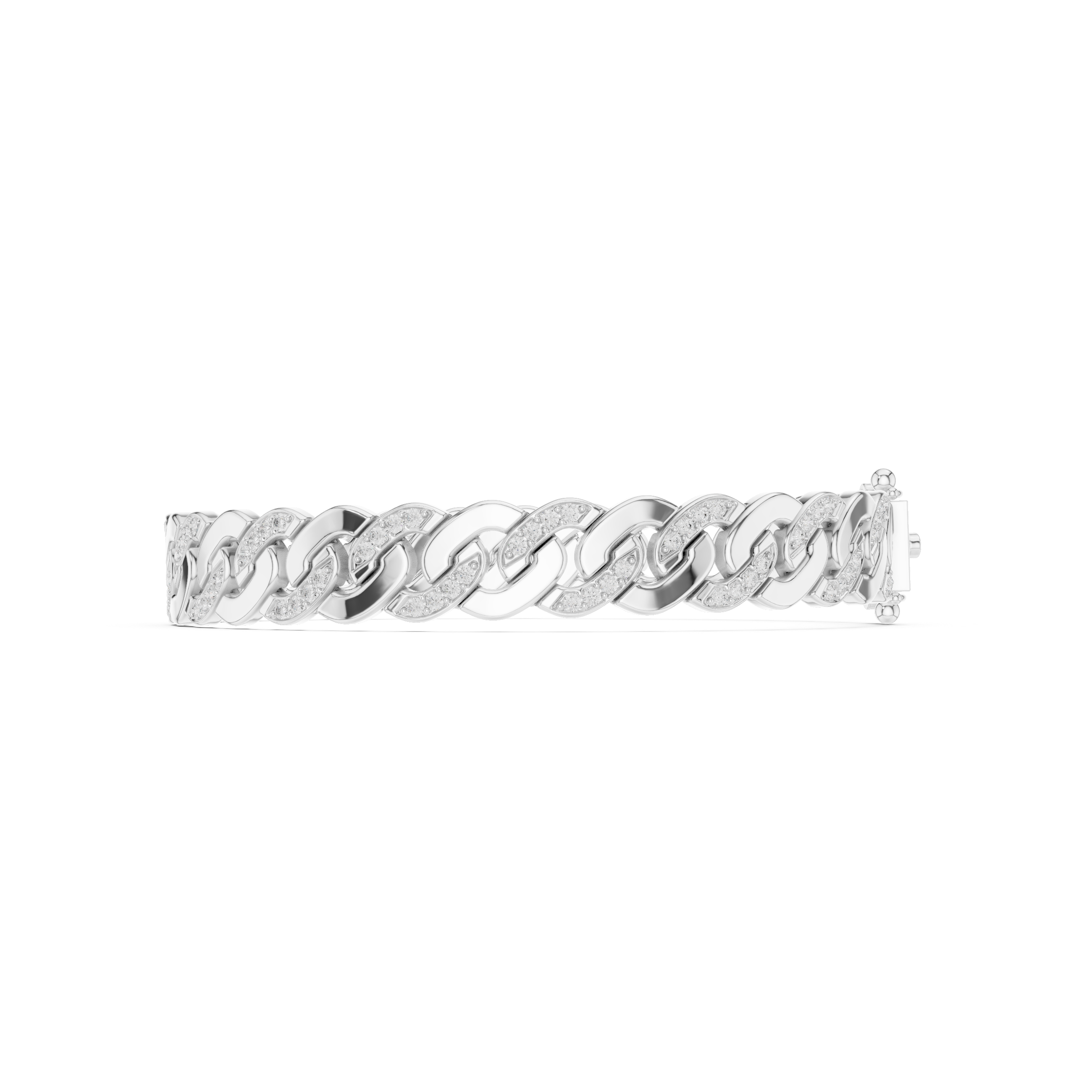 Diamond Cuban Link Chain Bracelet