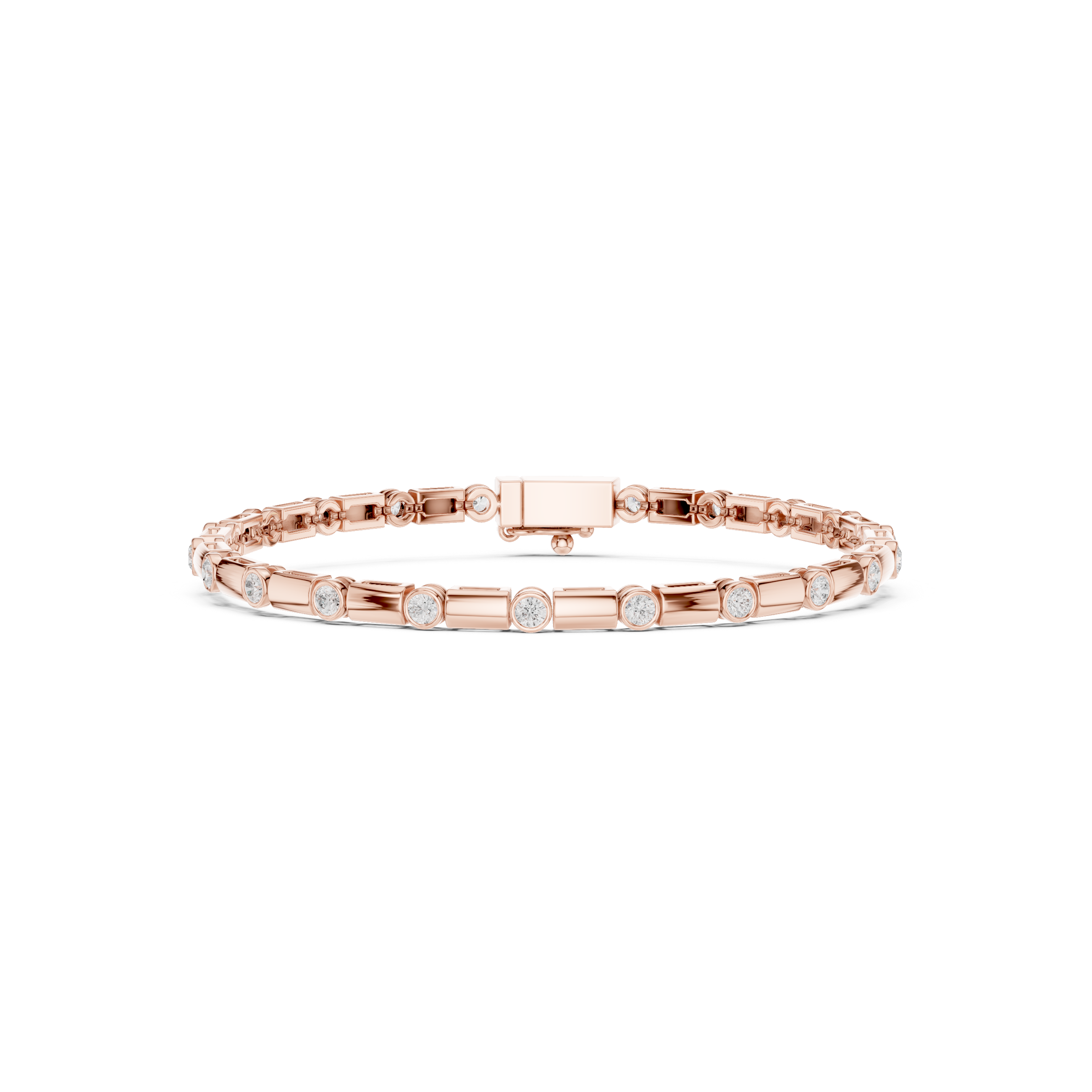 Luxury Bezel Diamond Bracelet