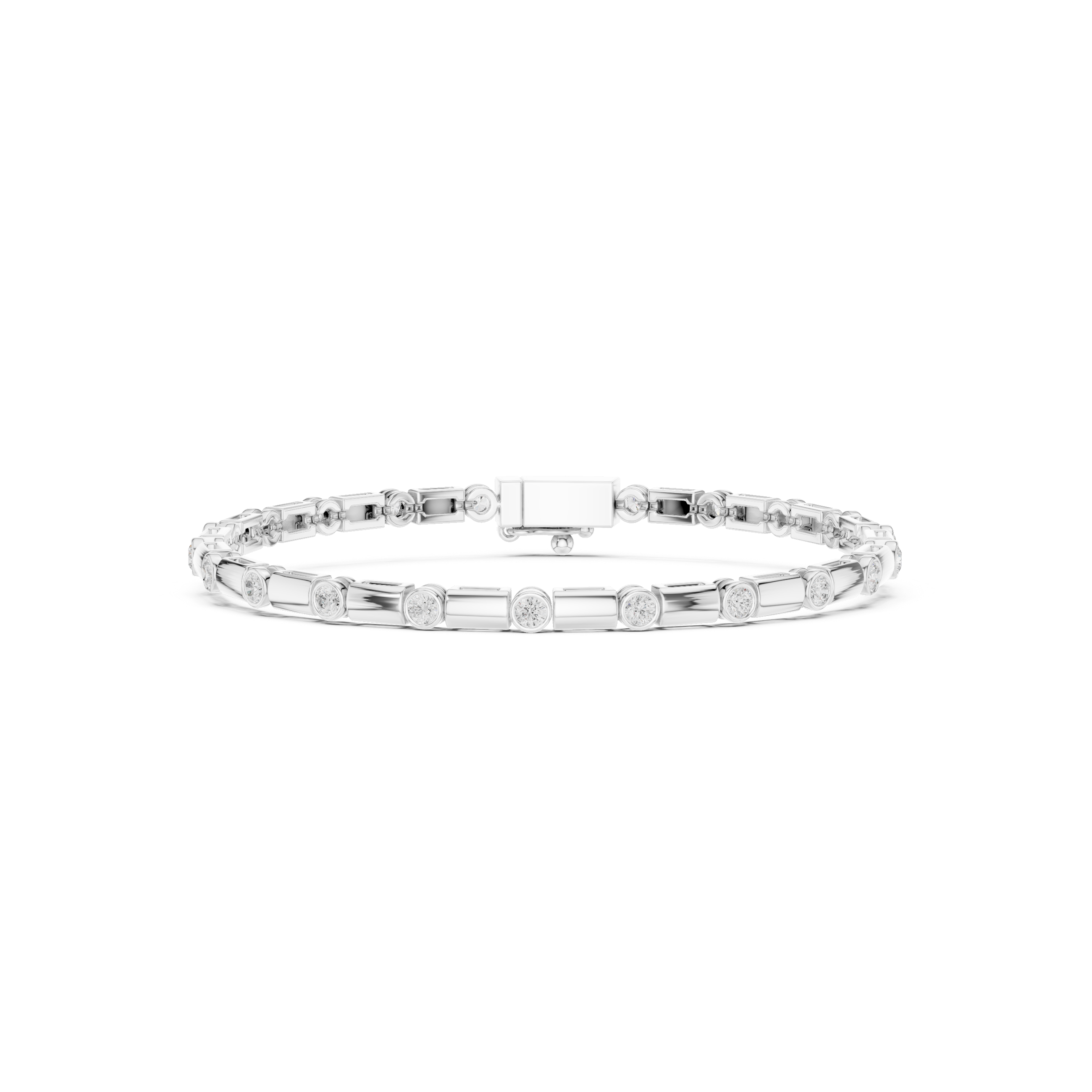 Luxury Bezel Diamond Bracelet