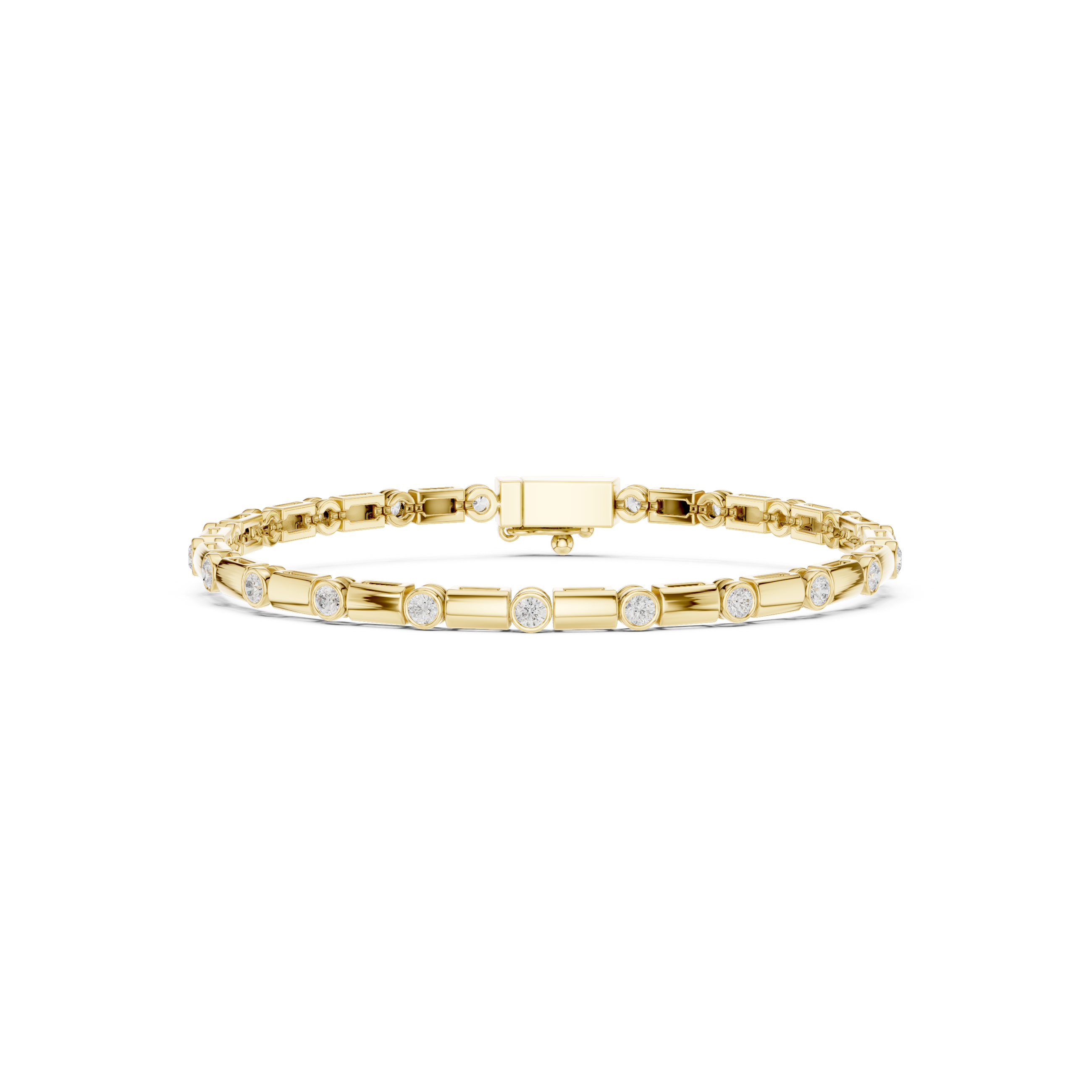 Luxury Bezel Diamond Bracelet