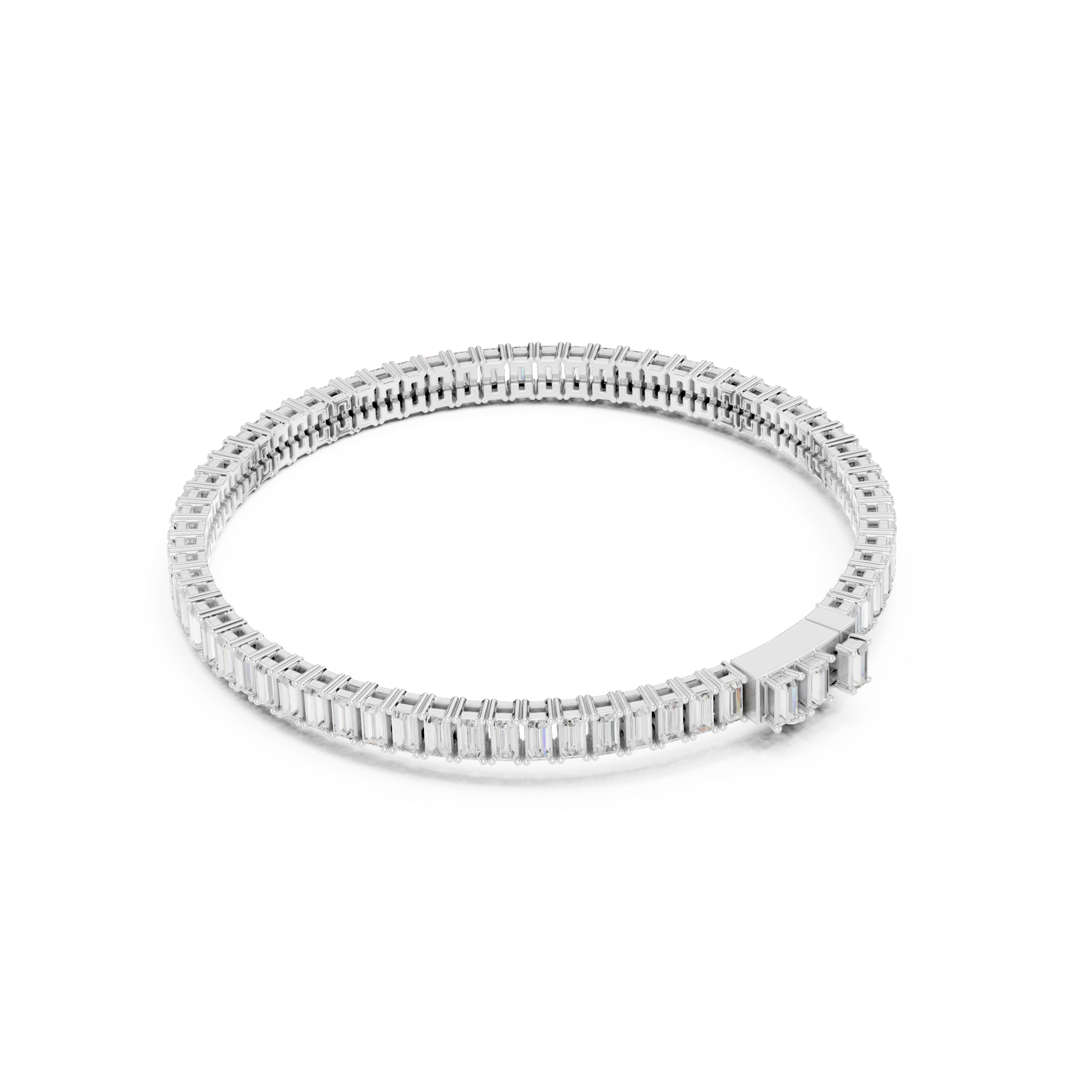 Luxury Baguette Diamond Bracelet
