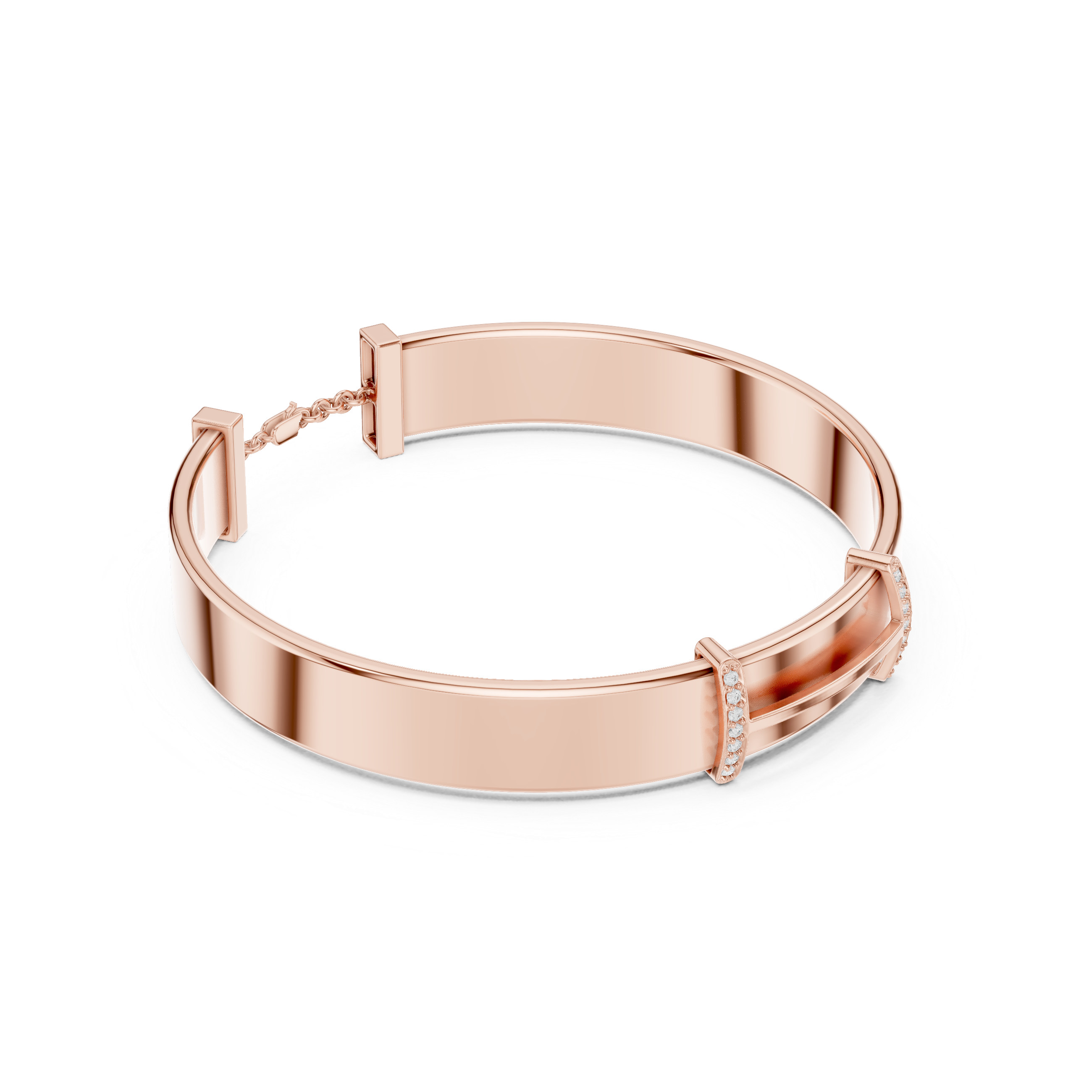 Minimal Diamond Bar Bracelet