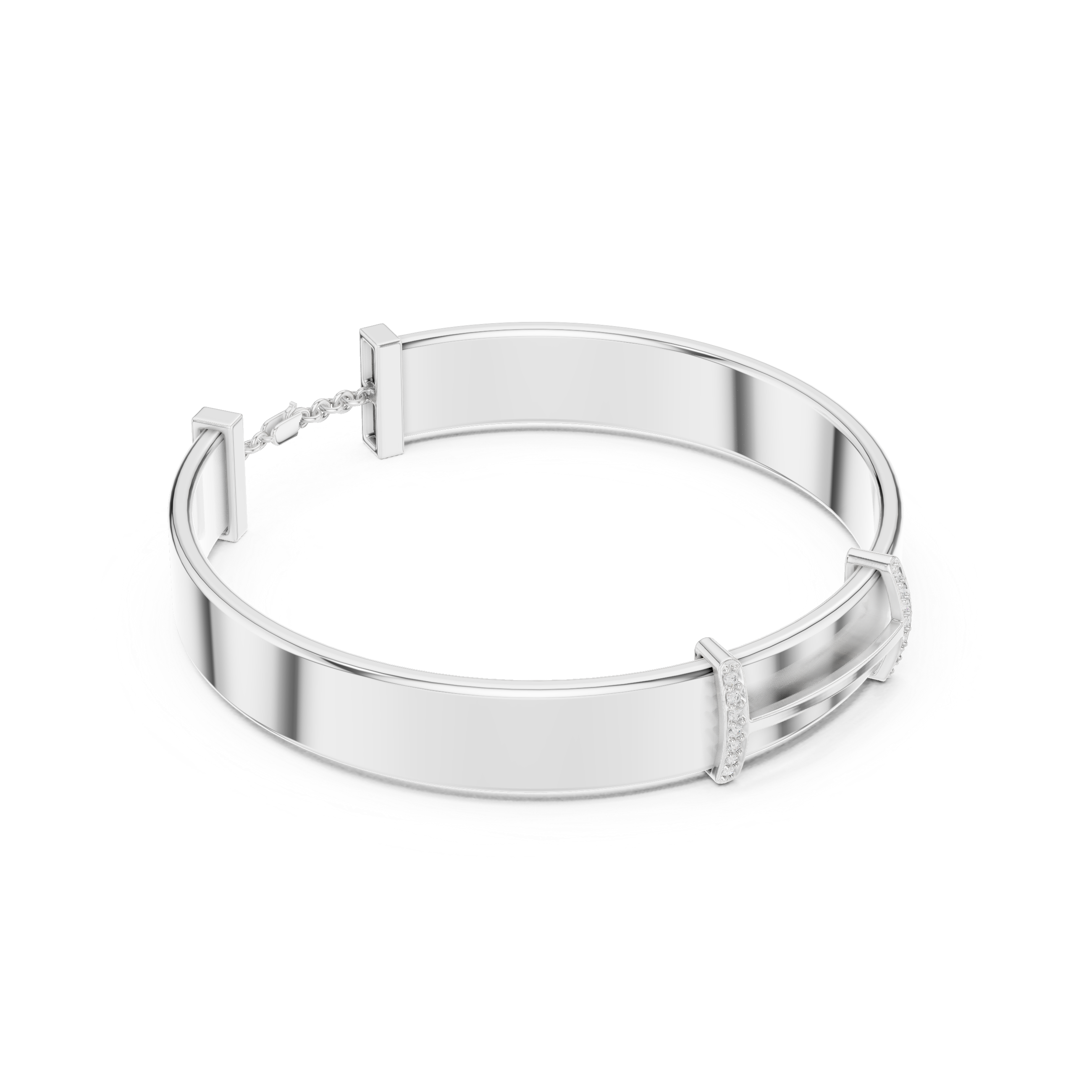 Minimal Diamond Bar Bracelet