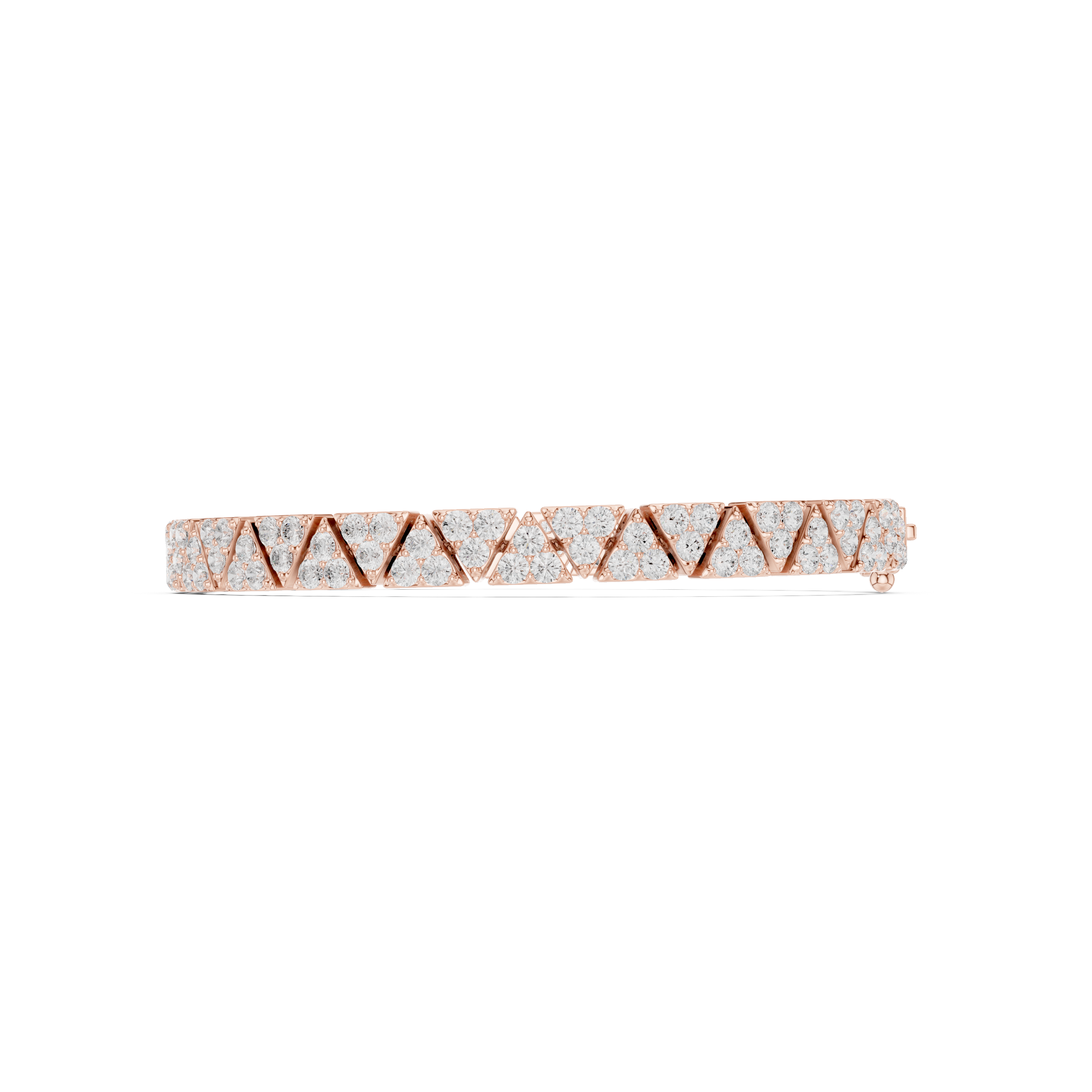 Triangle Cluster Diamond Bracelet