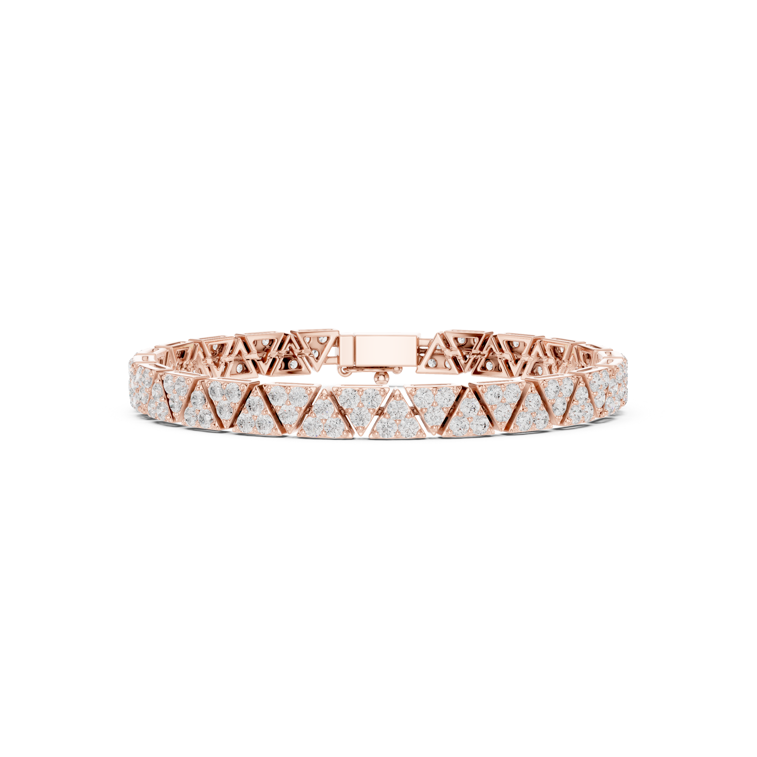 Triangle Cluster Diamond Bracelet