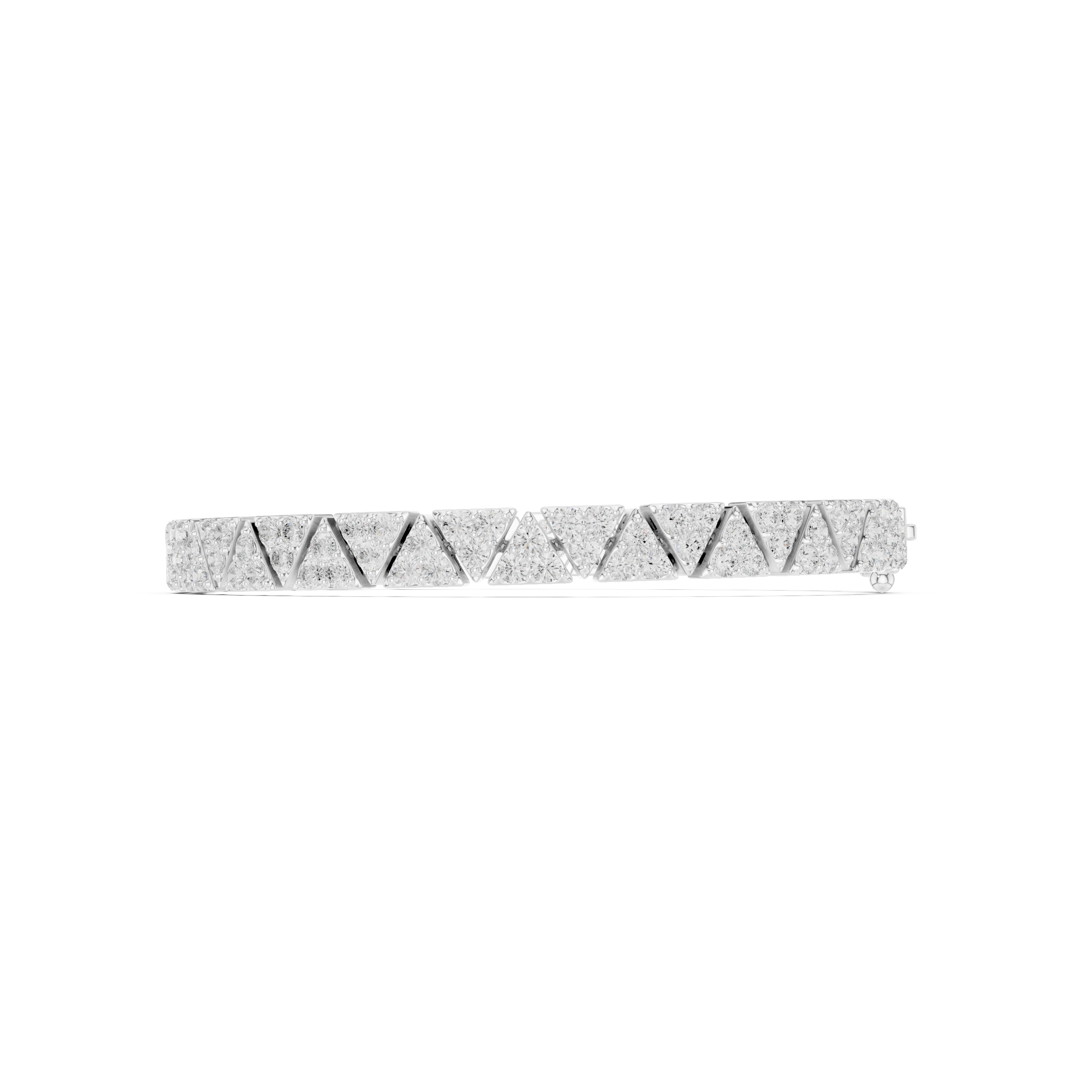Triangle Cluster Diamond Bracelet