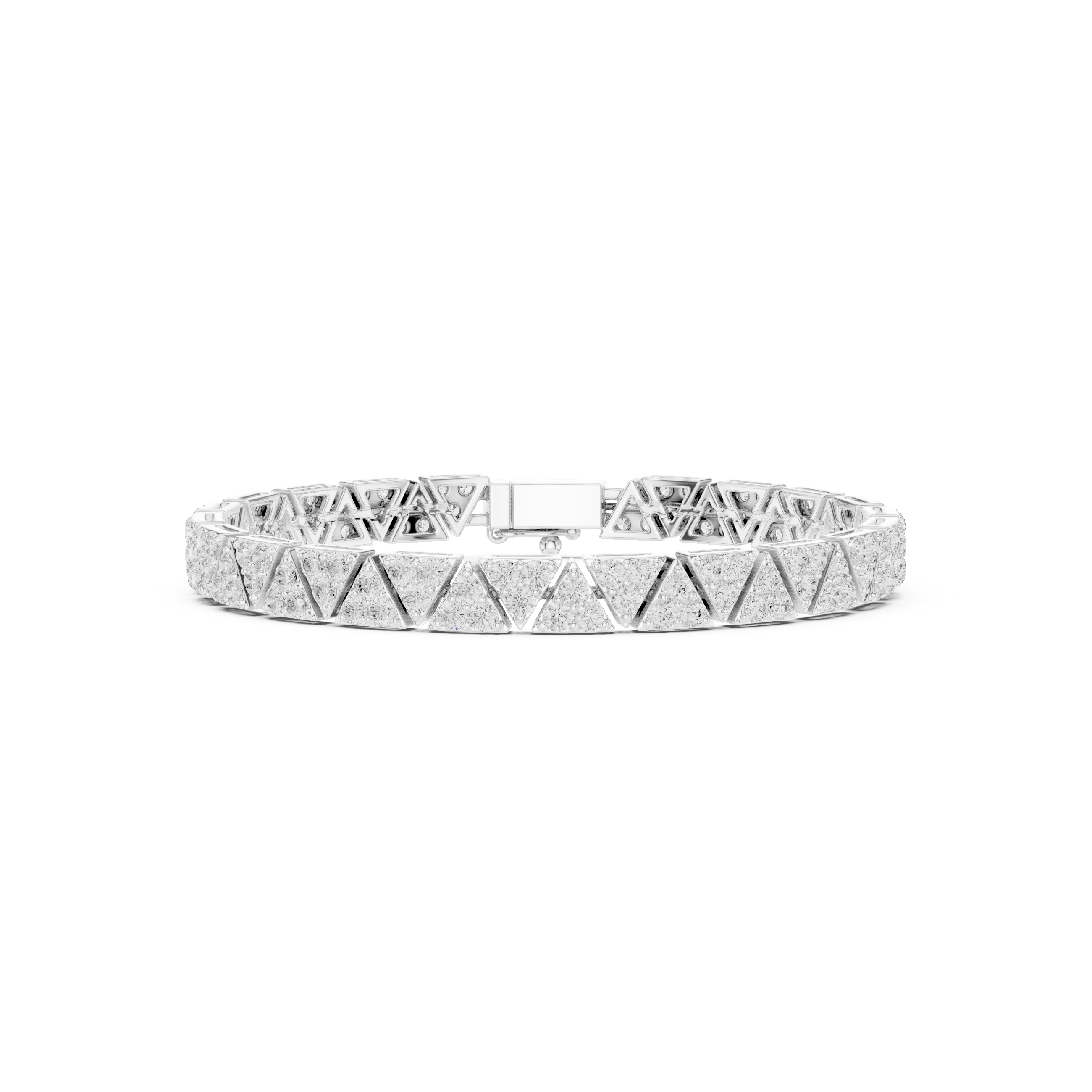 Triangle Cluster Diamond Bracelet