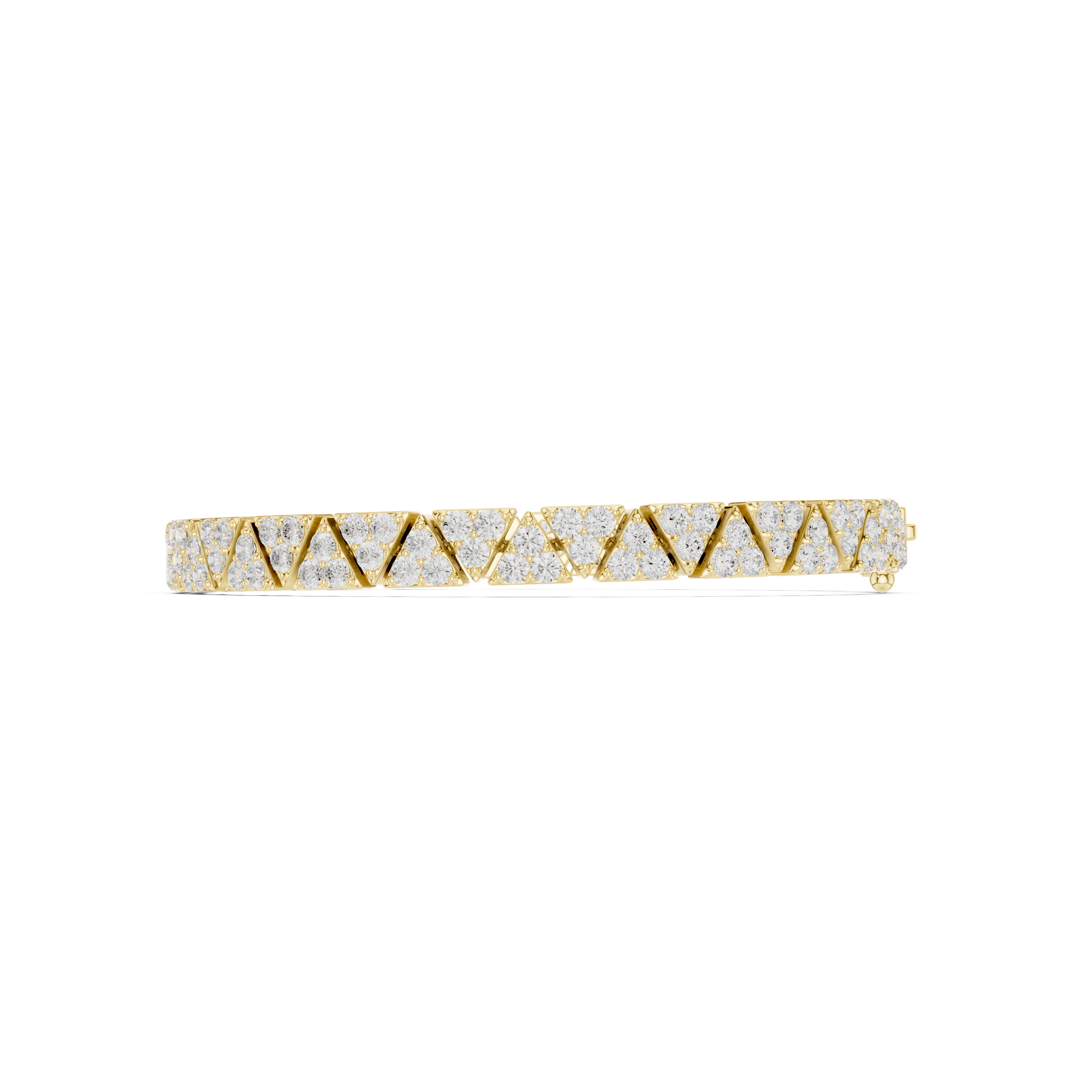 Triangle Cluster Diamond Bracelet