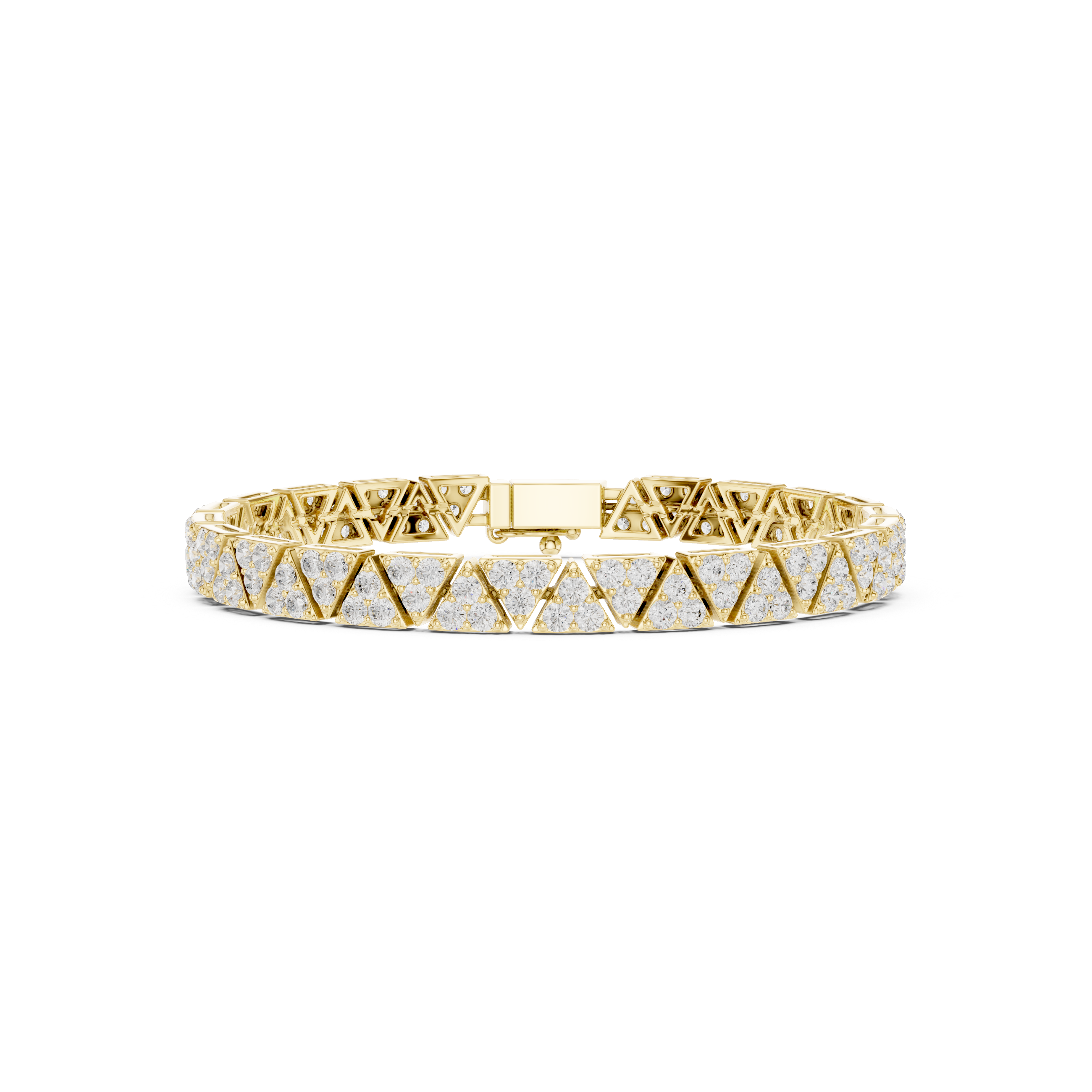 Triangle Cluster Diamond Bracelet