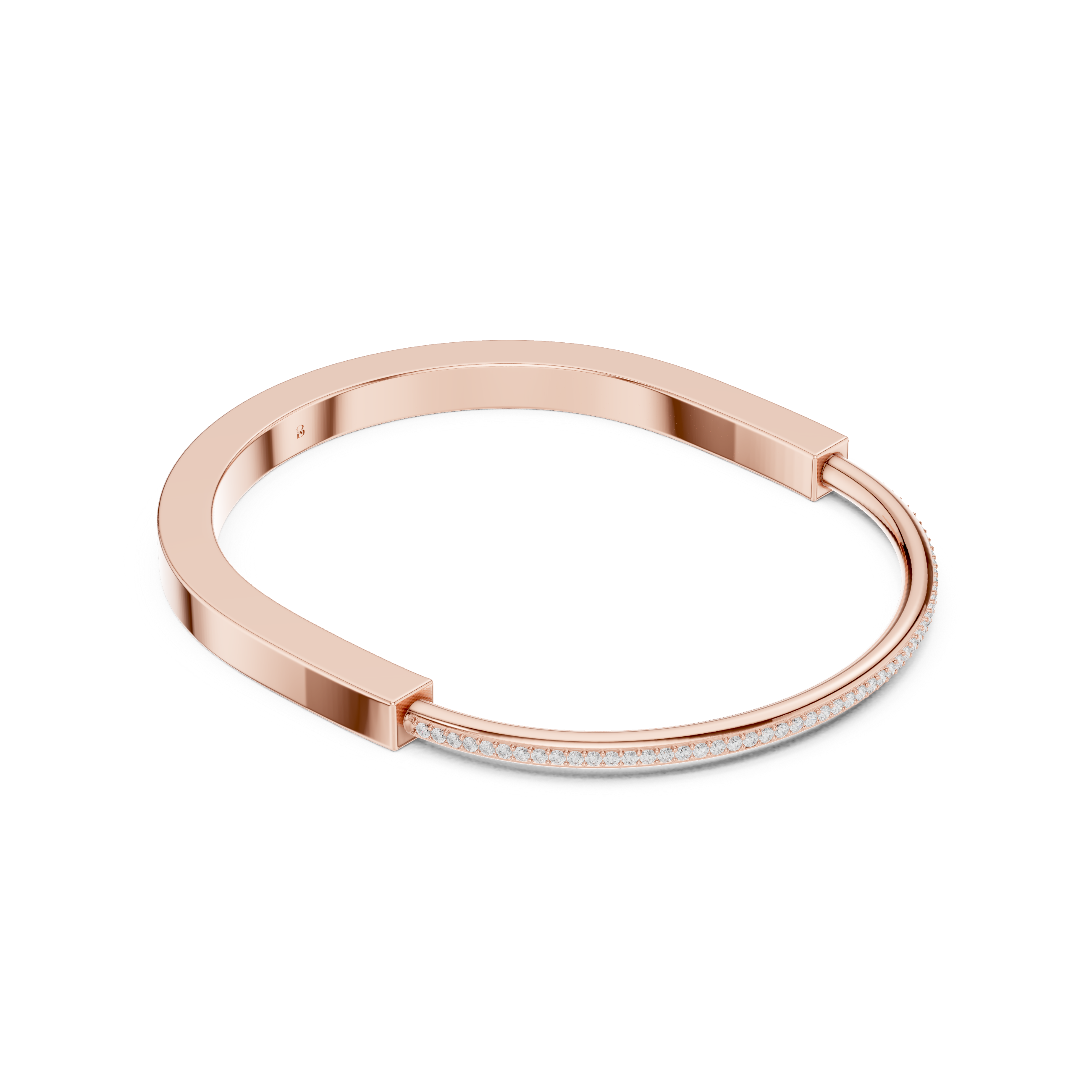 Slim Diamond Line Bangle