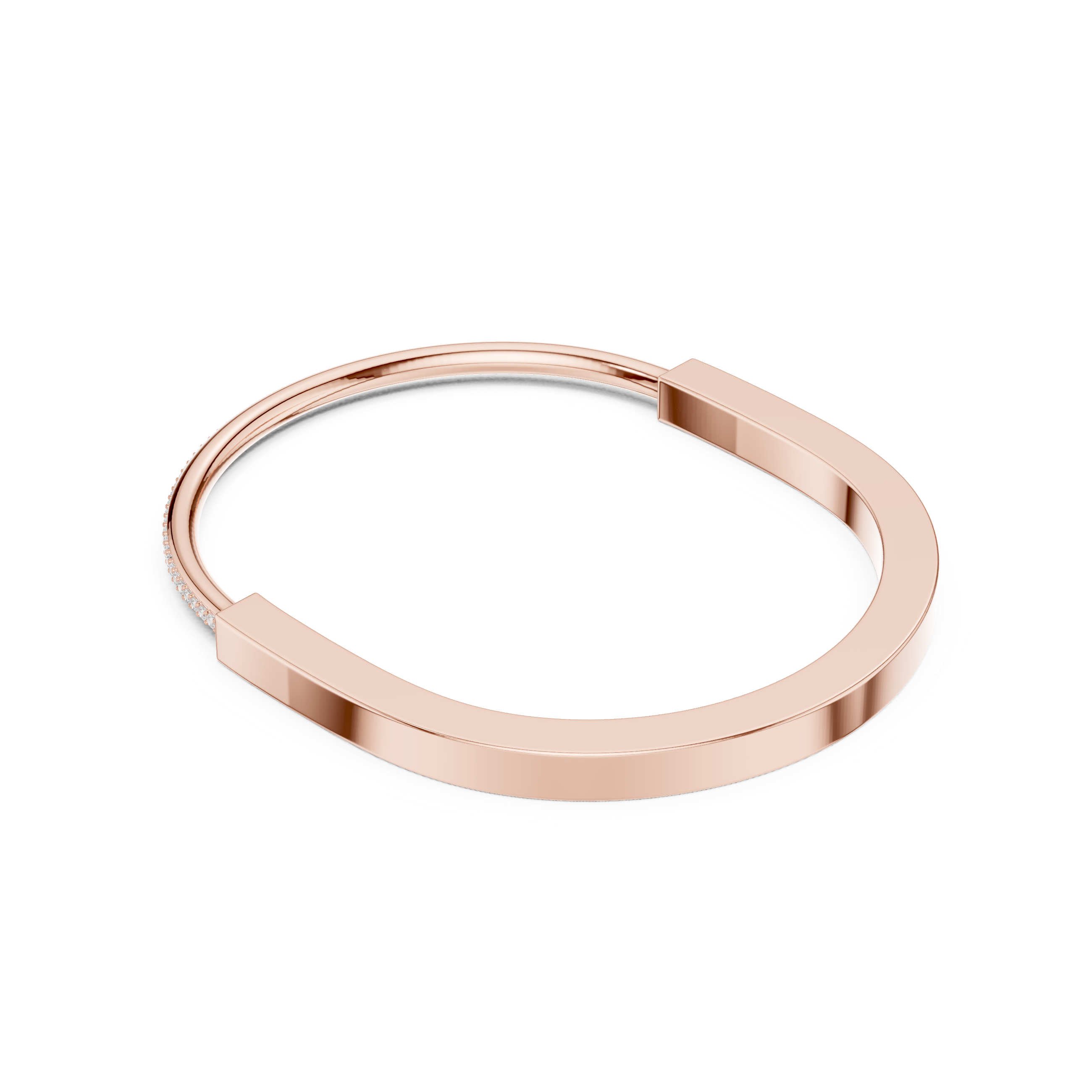 Slim Diamond Line Bangle