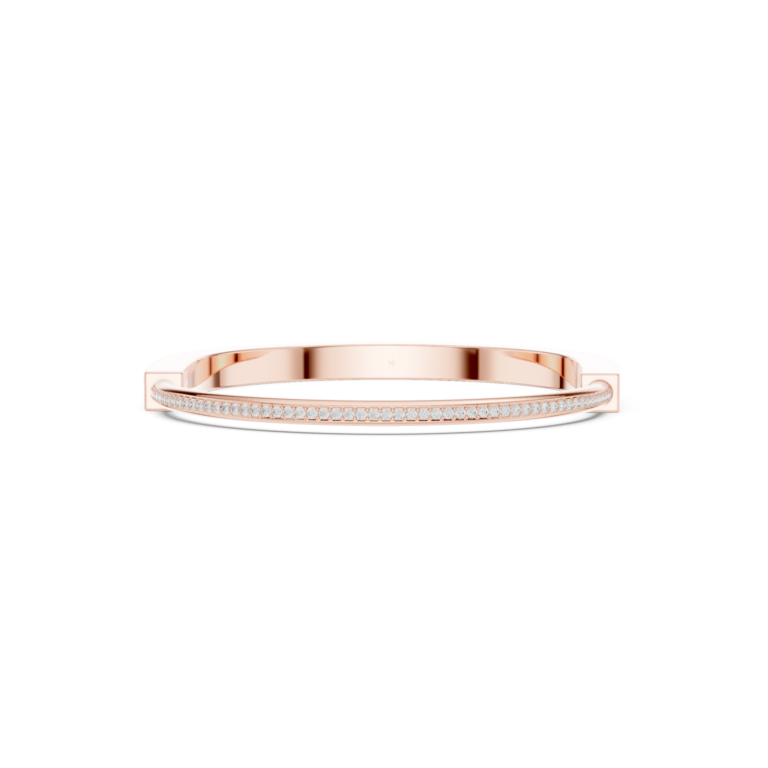 Slim Diamond Line Bangle