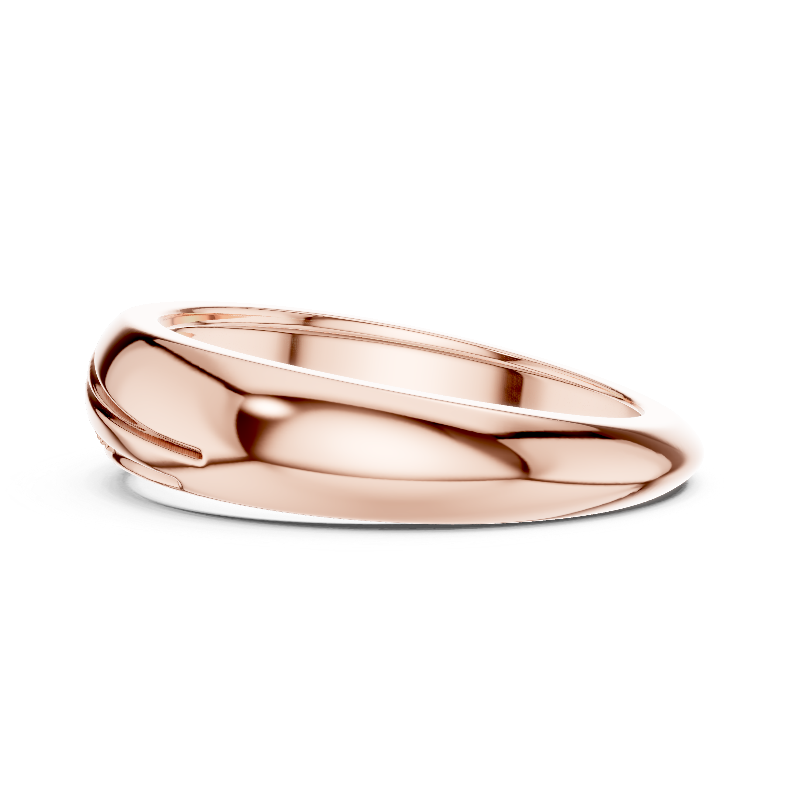 Wave Design Pavé Diamond Men’s Ring