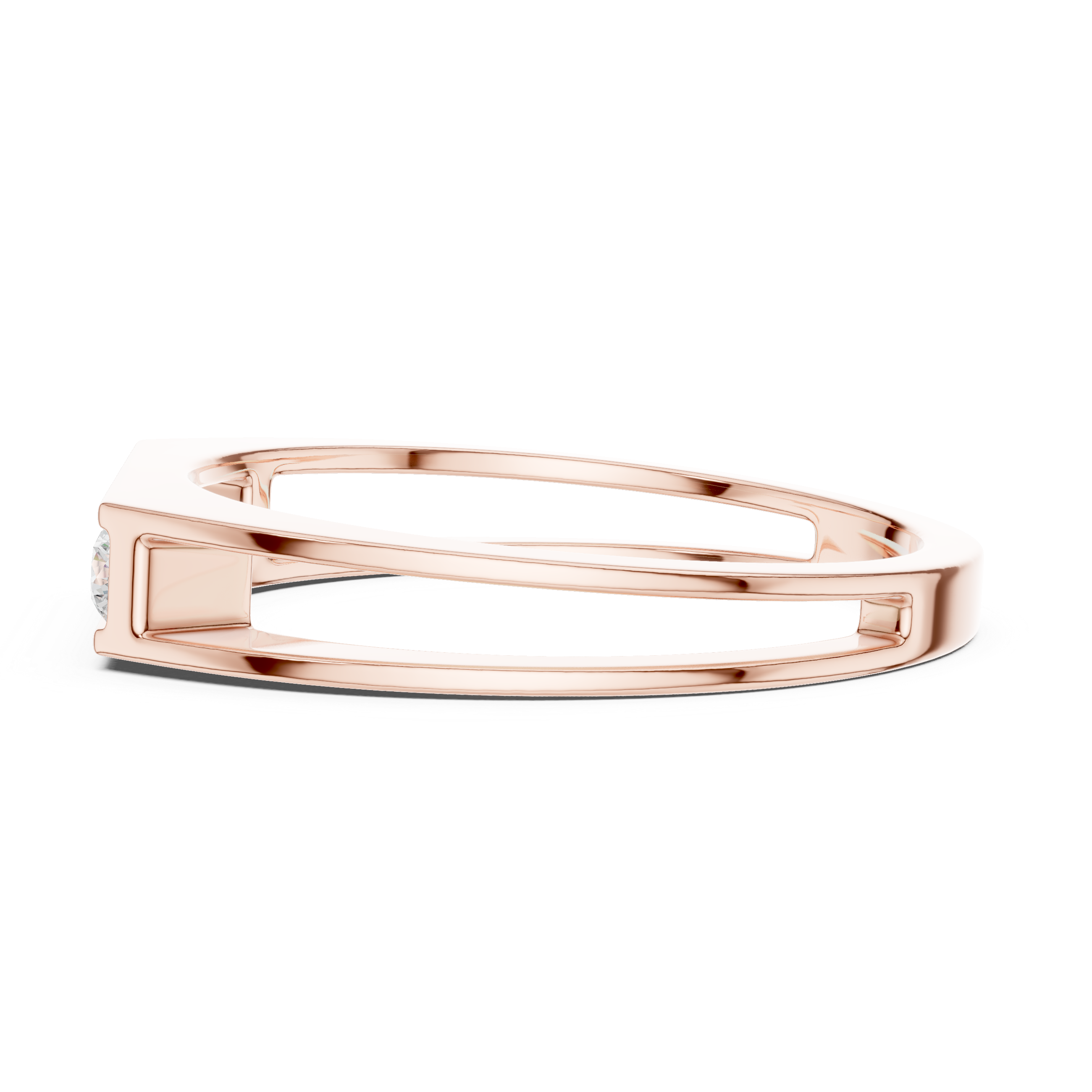 Minimal Channel Set Modern Men’s Ring