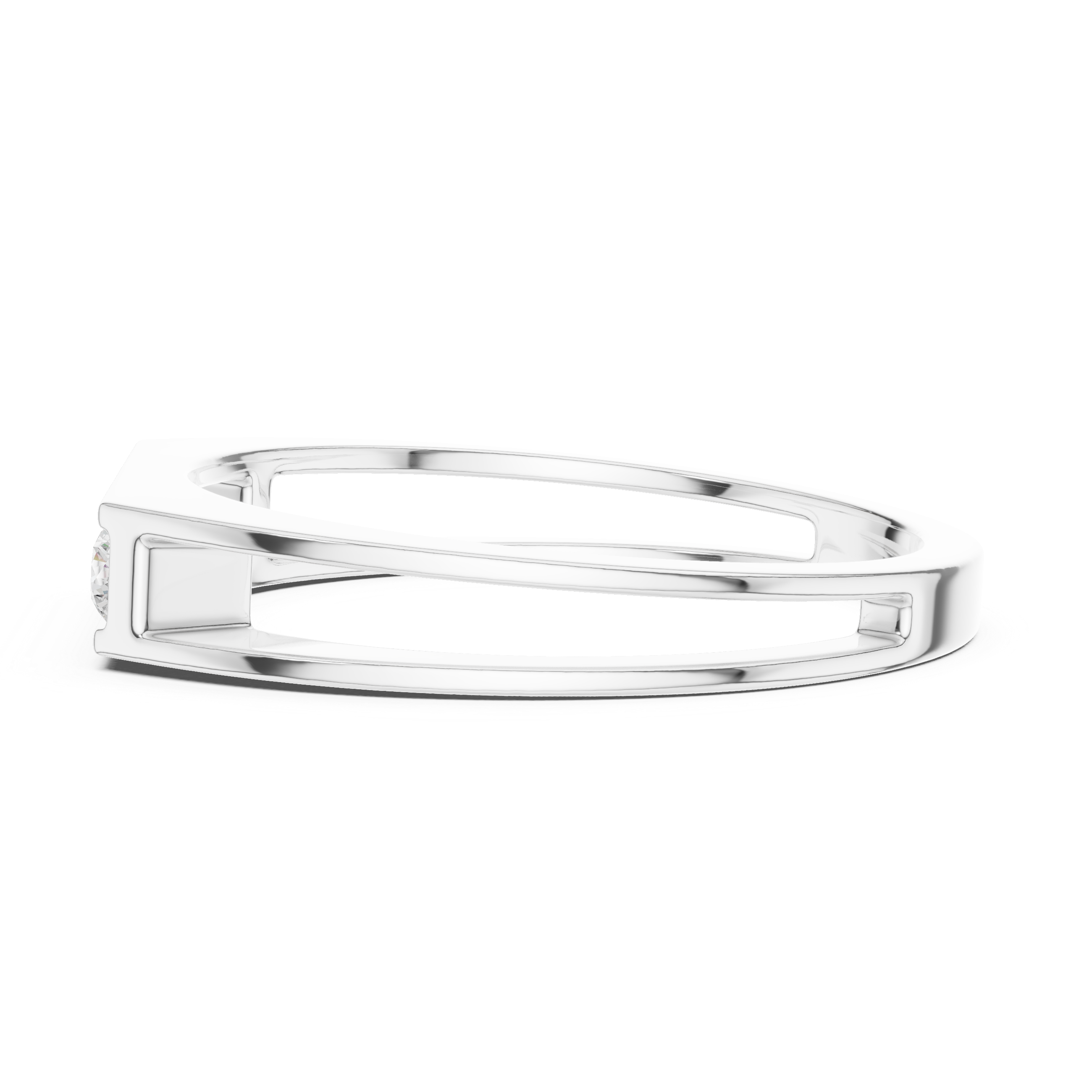 Minimal Channel Set Modern Men’s Ring