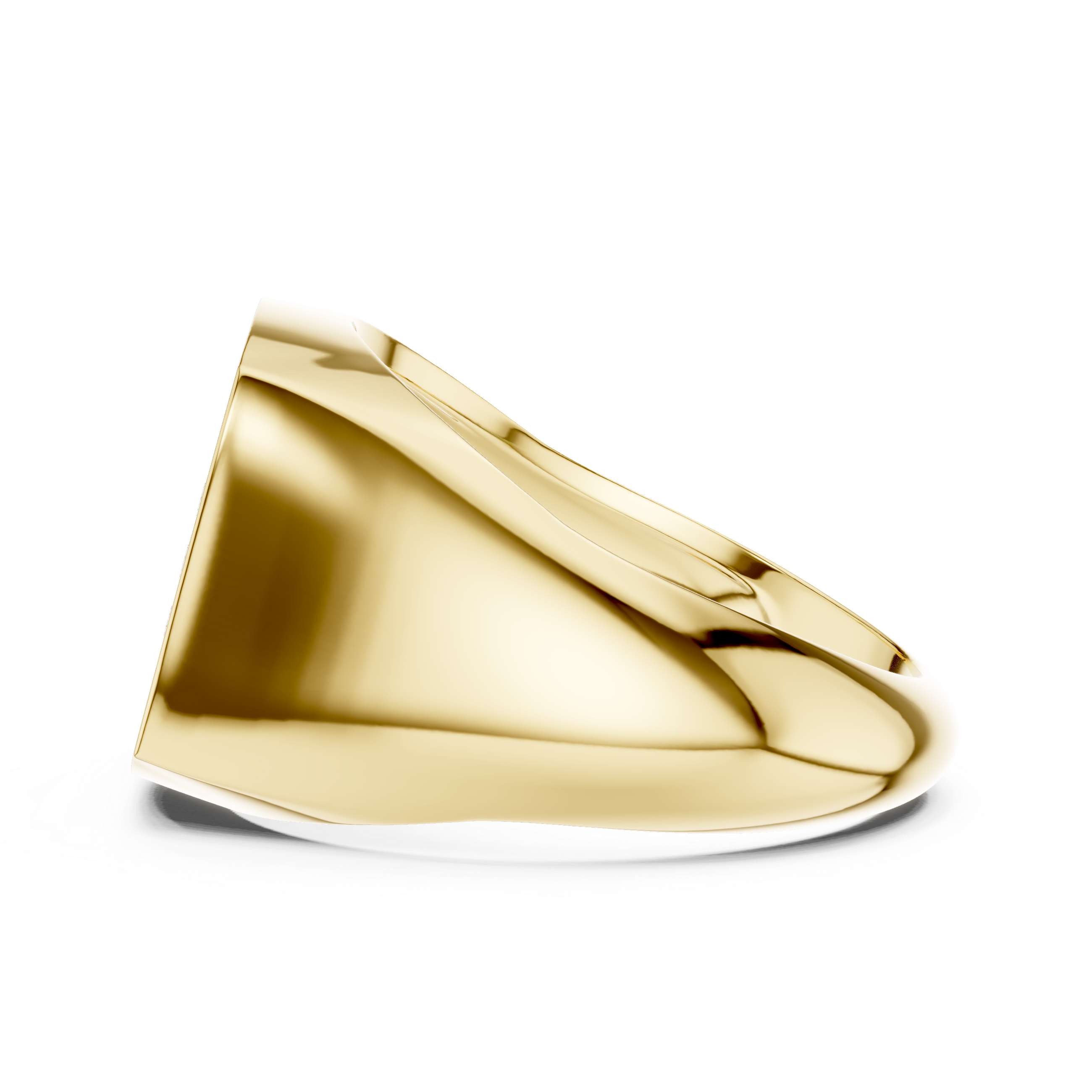 Men’s Pavé Diamond Signet Ring in Gold