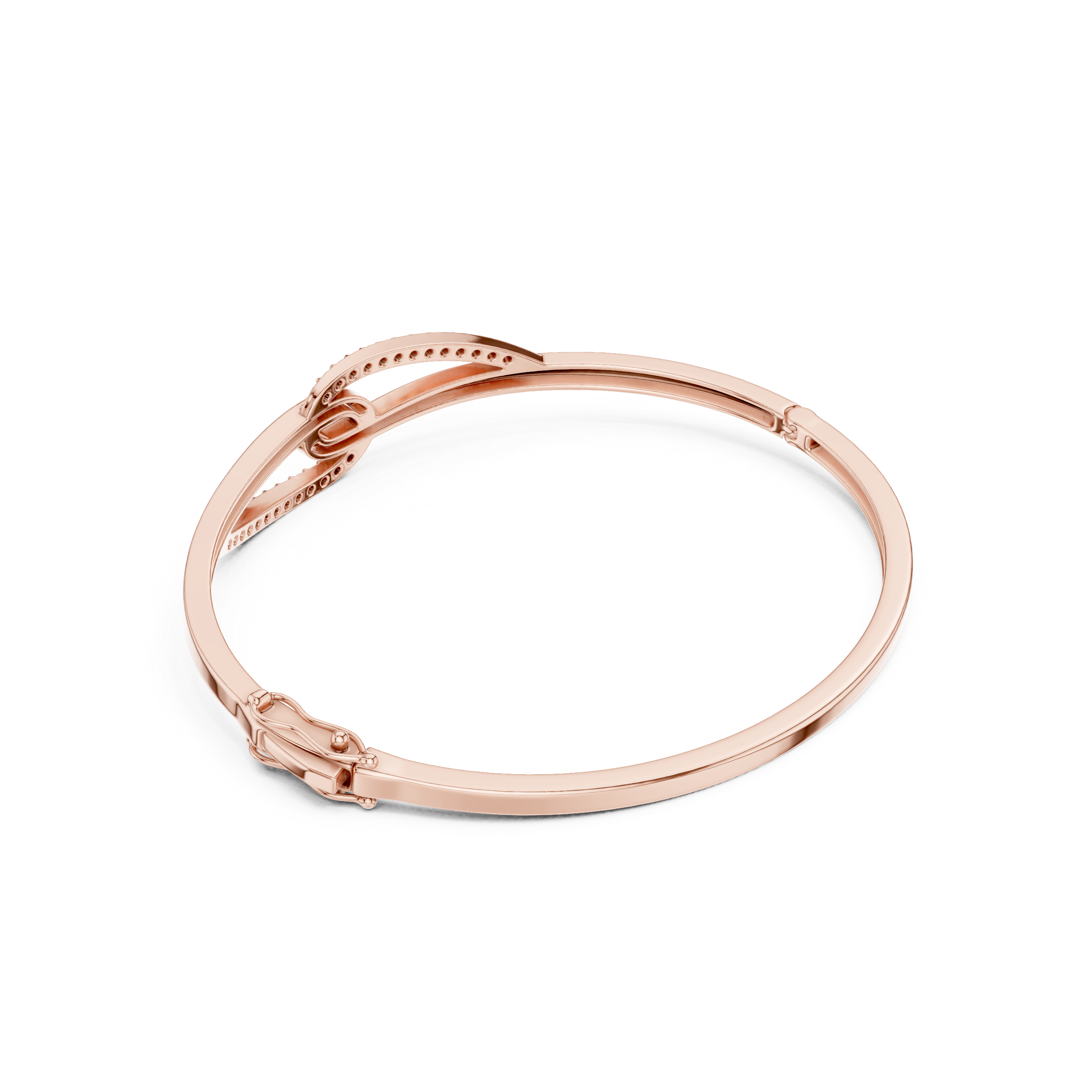 Diamond Infinity Knot Bangle