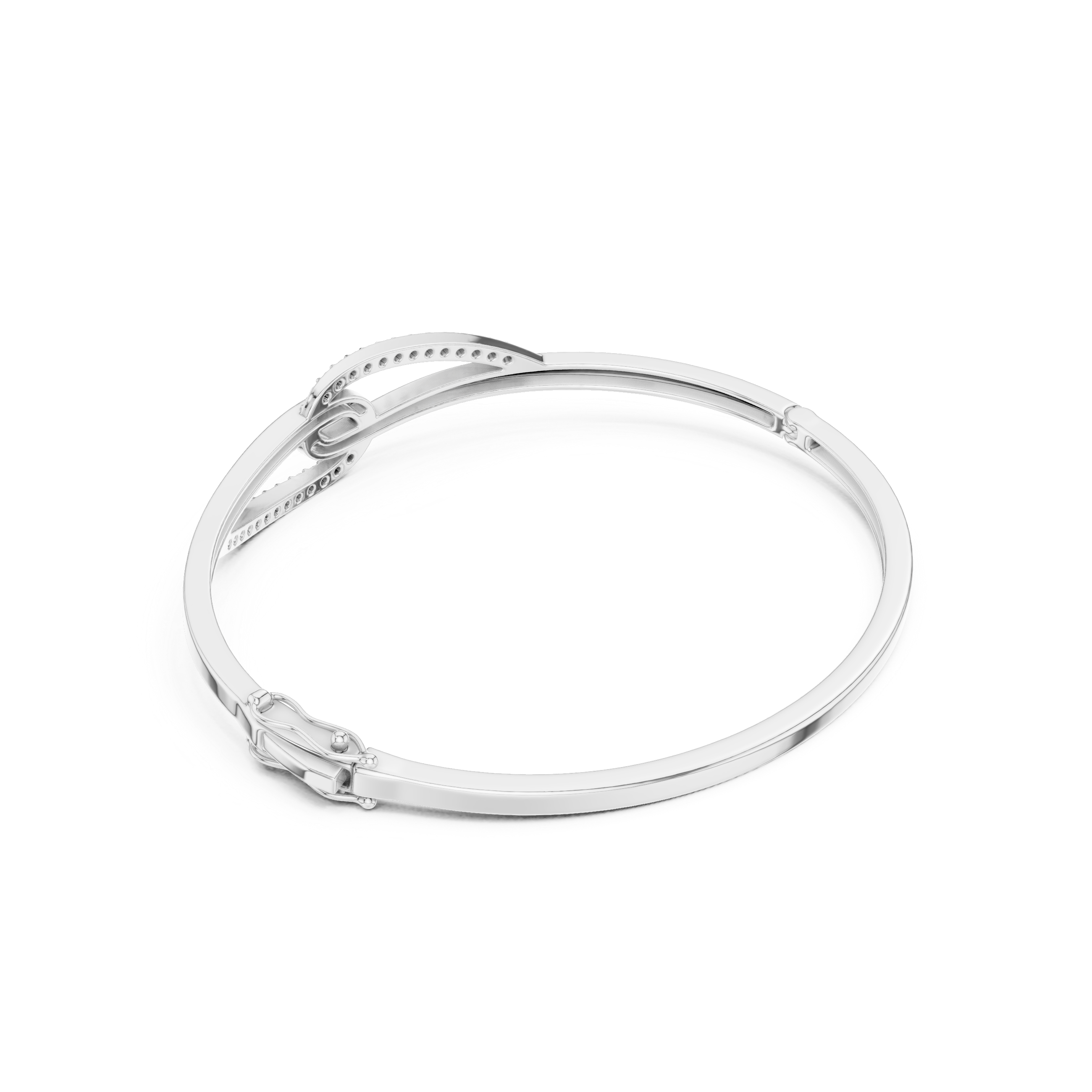 Diamond Infinity Knot Bangle