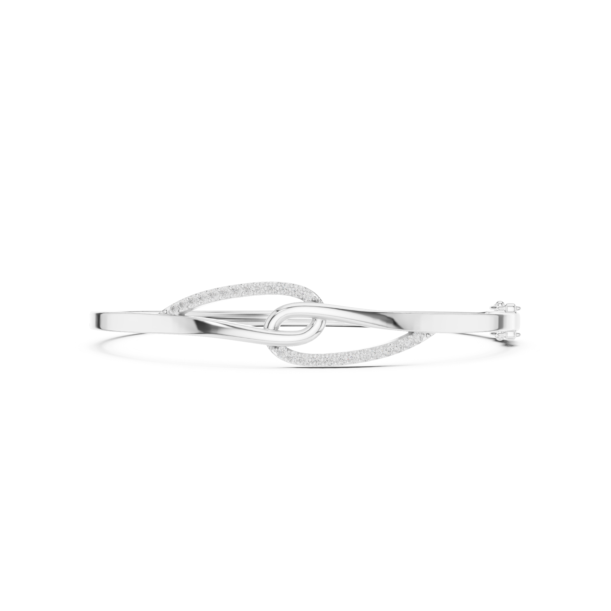 Diamond Infinity Knot Bangle