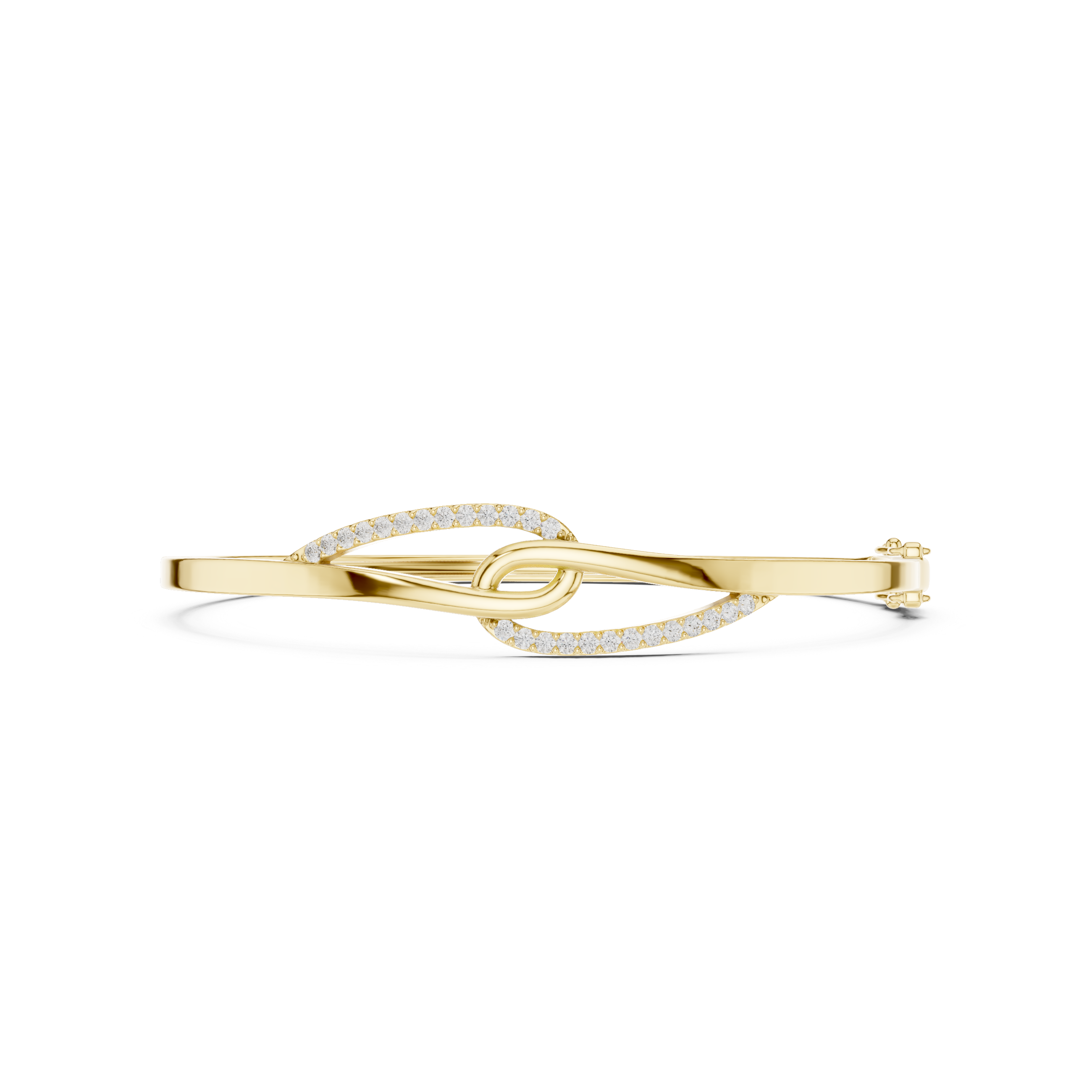 Diamond Infinity Knot Bangle