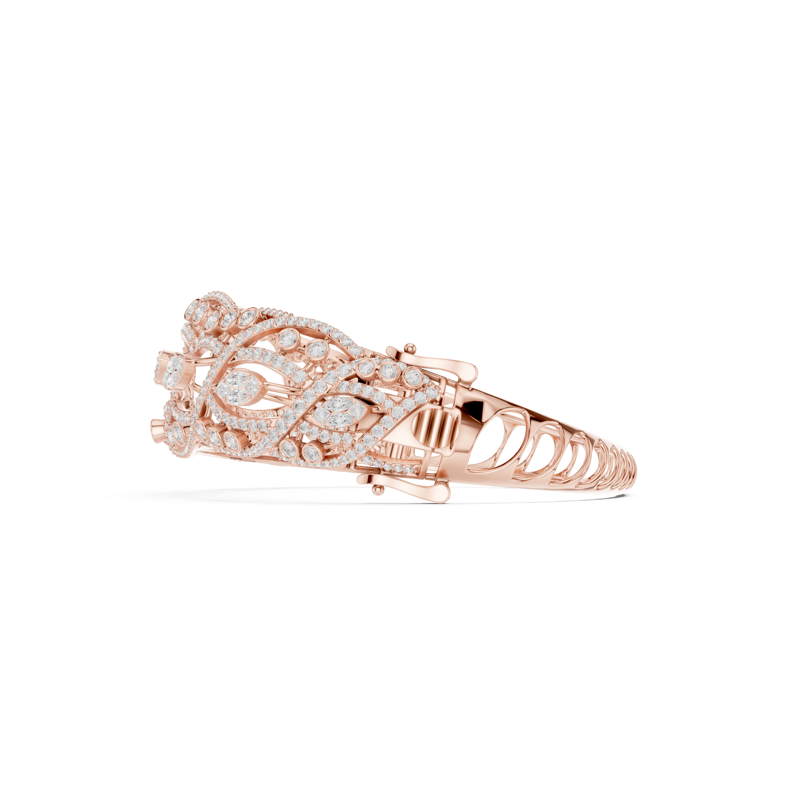 Luxury Marquise & Pavé Diamond Statement Bracelet (Kopya)