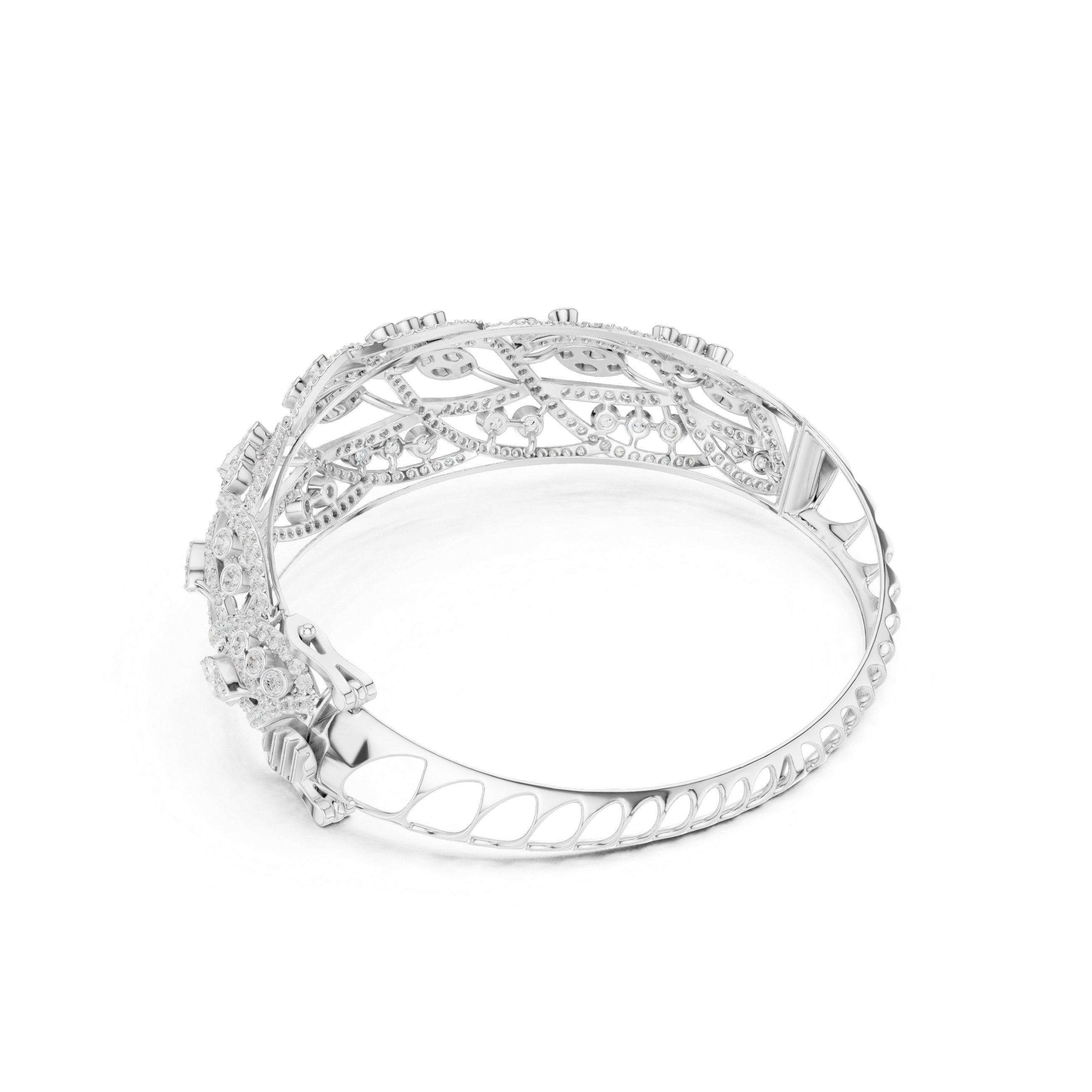Luxury Marquise & Pavé Diamond Statement Bracelet (Kopya)