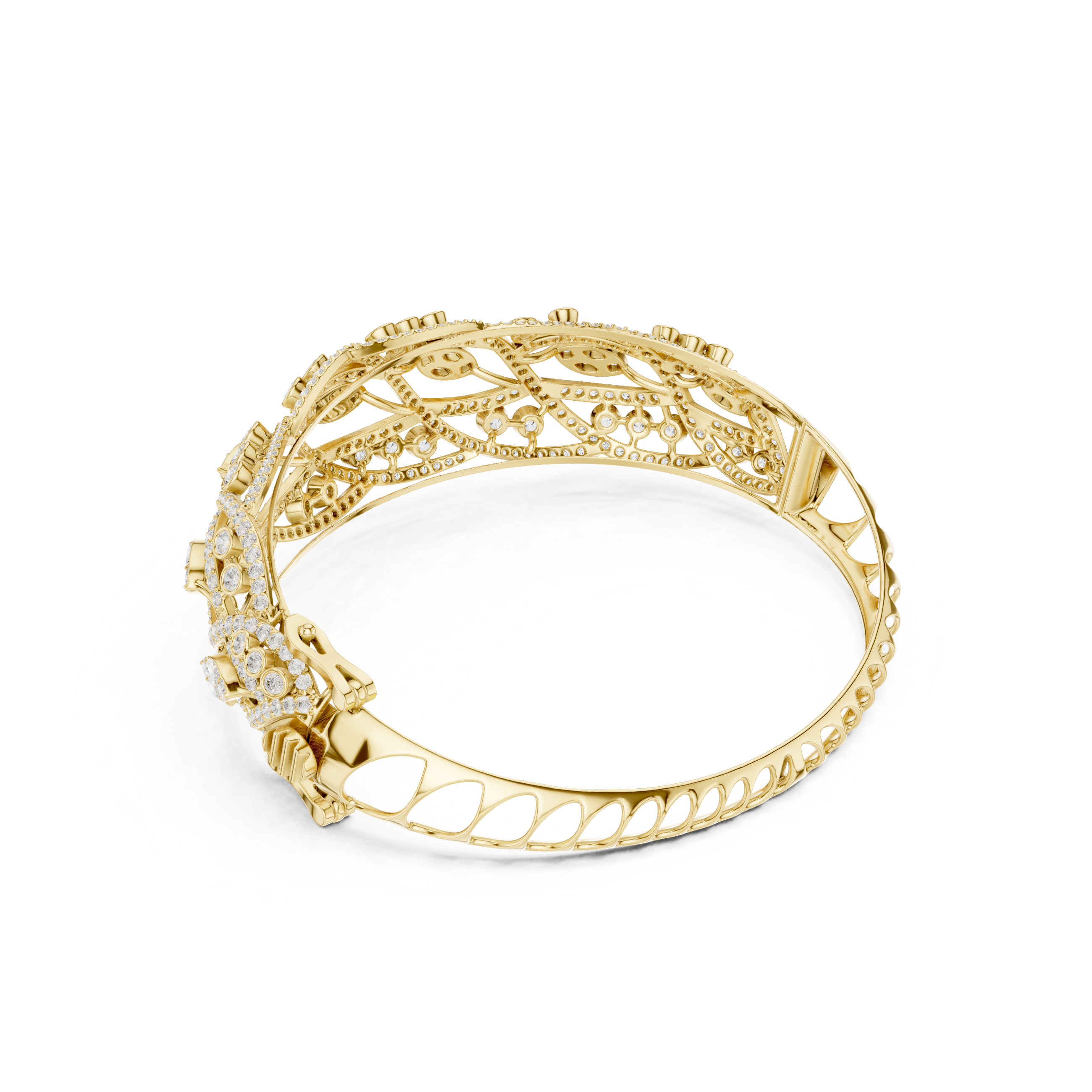 Luxury Marquise & Pavé Diamond Statement Bracelet (Kopya)