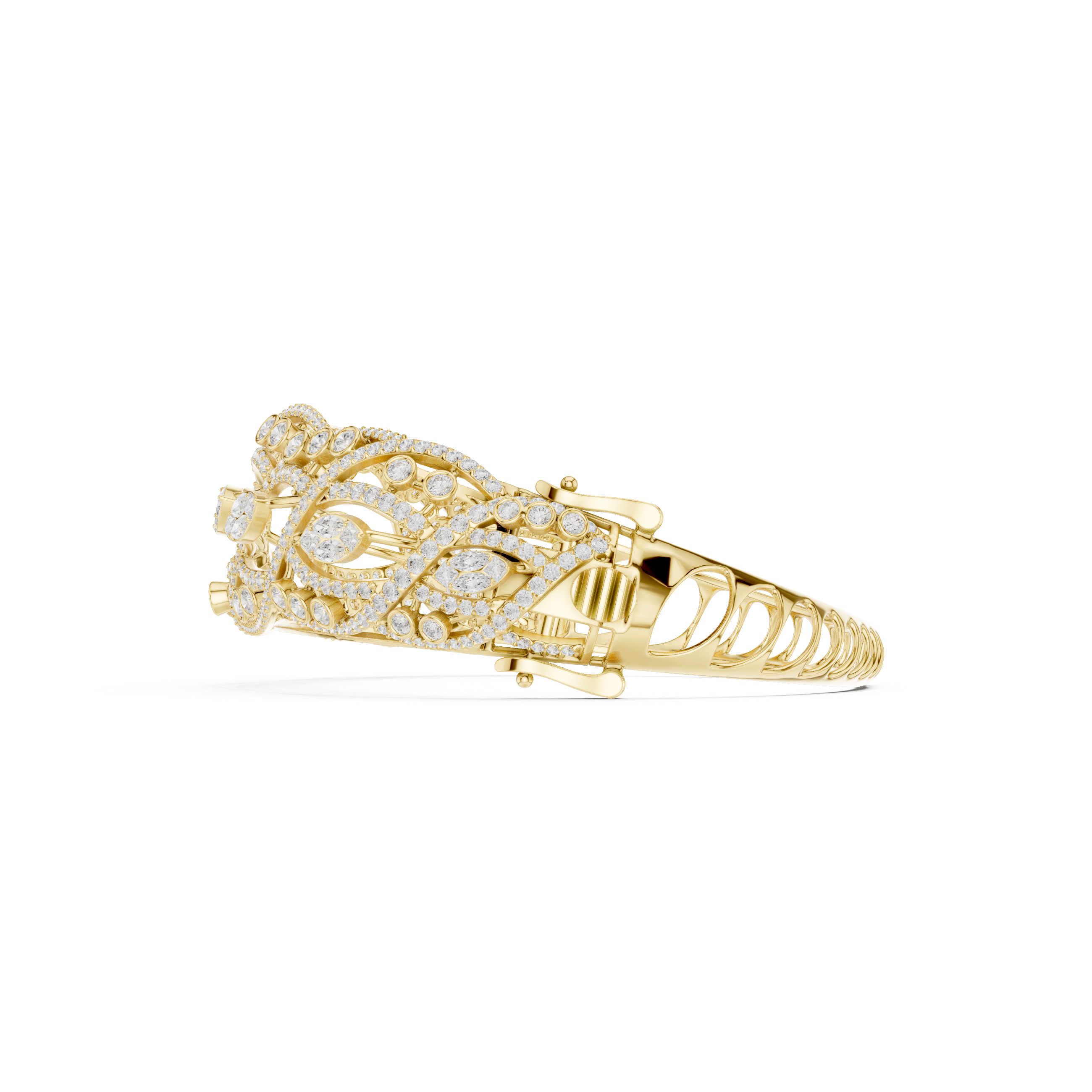 Luxury Marquise & Pavé Diamond Statement Bracelet (Kopya)