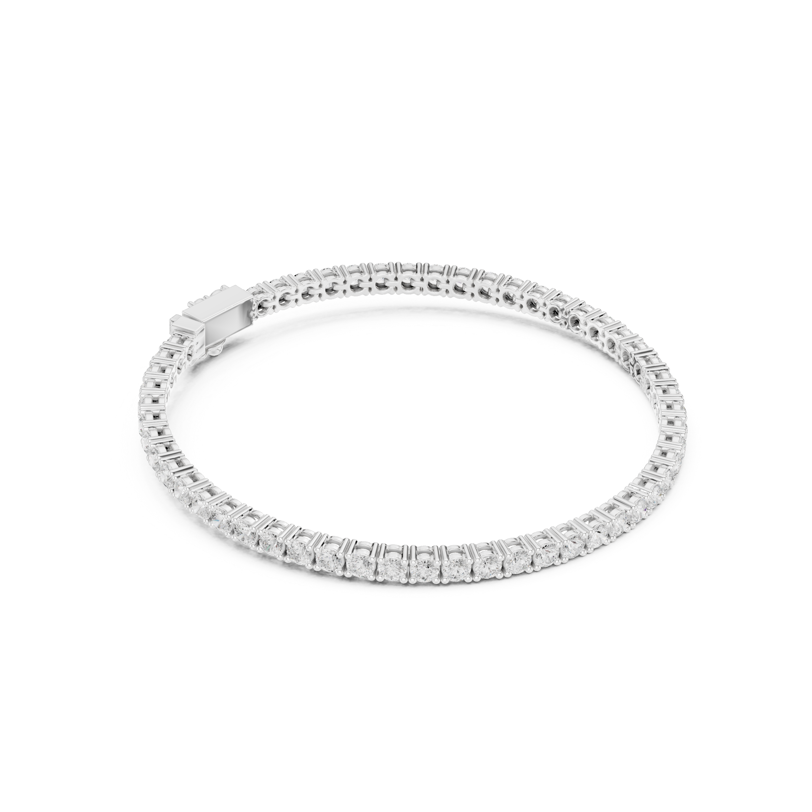 Classic Round Diamond Tennis Bracelet