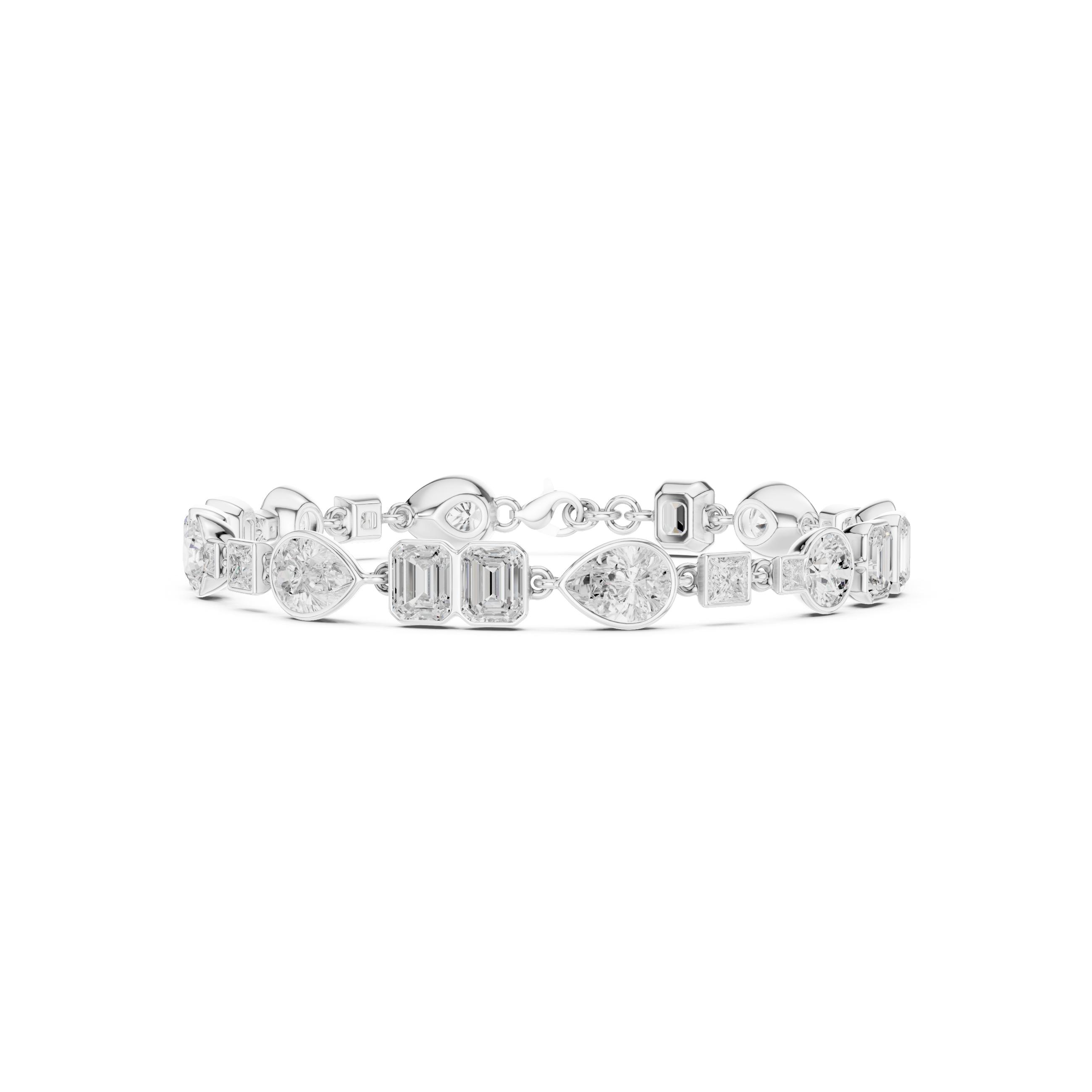 Mixed Shape Diamond Bracelet – Modern Harmony Design