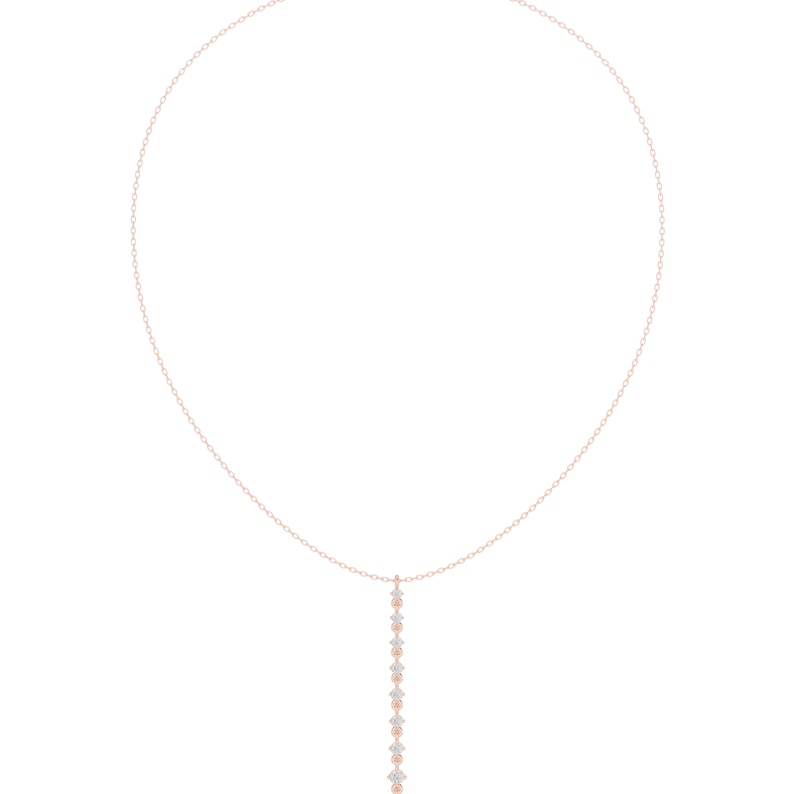Minimal Drop Diamond Bar Necklace – Elegant Linear Design