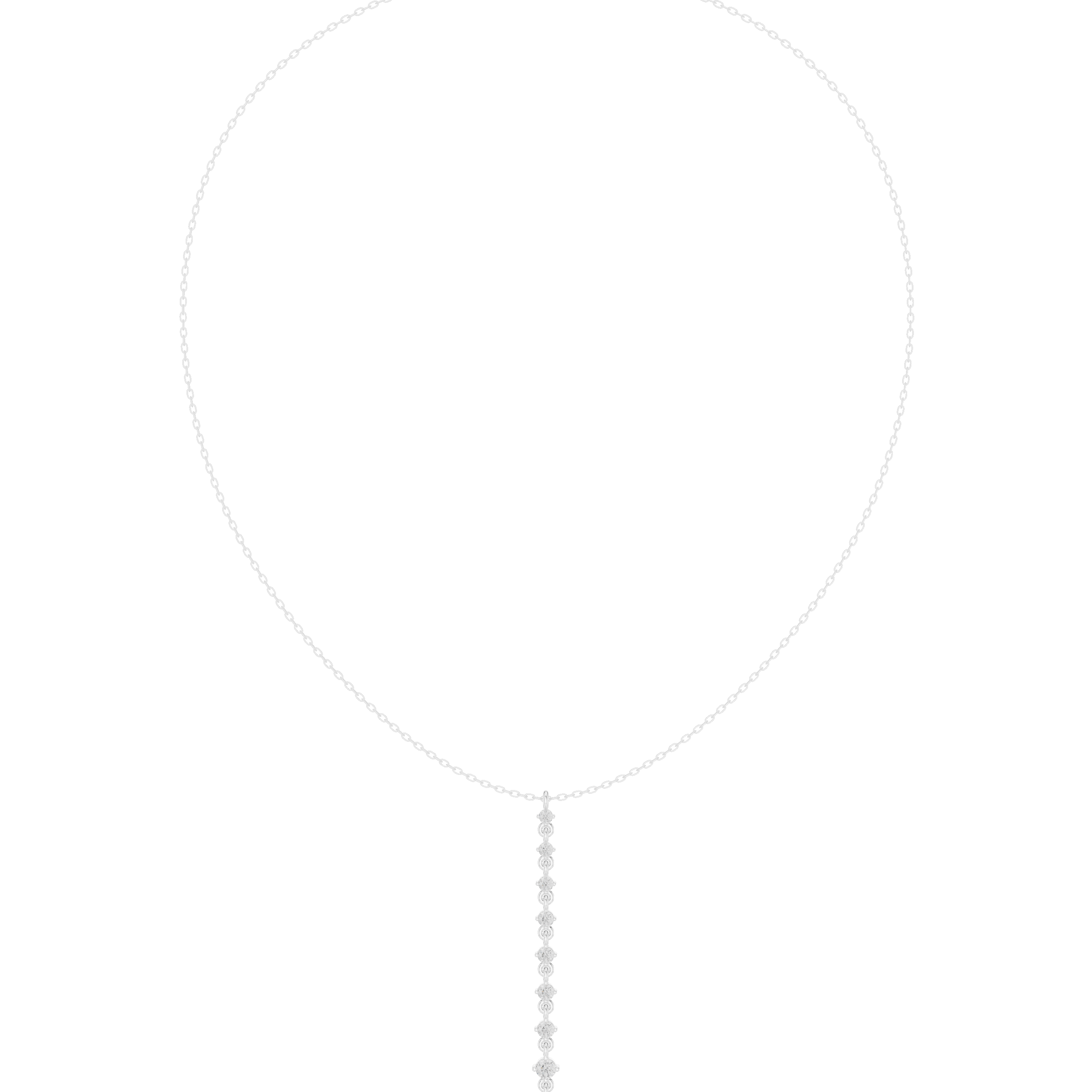 Minimal Drop Diamond Bar Necklace – Elegant Linear Design