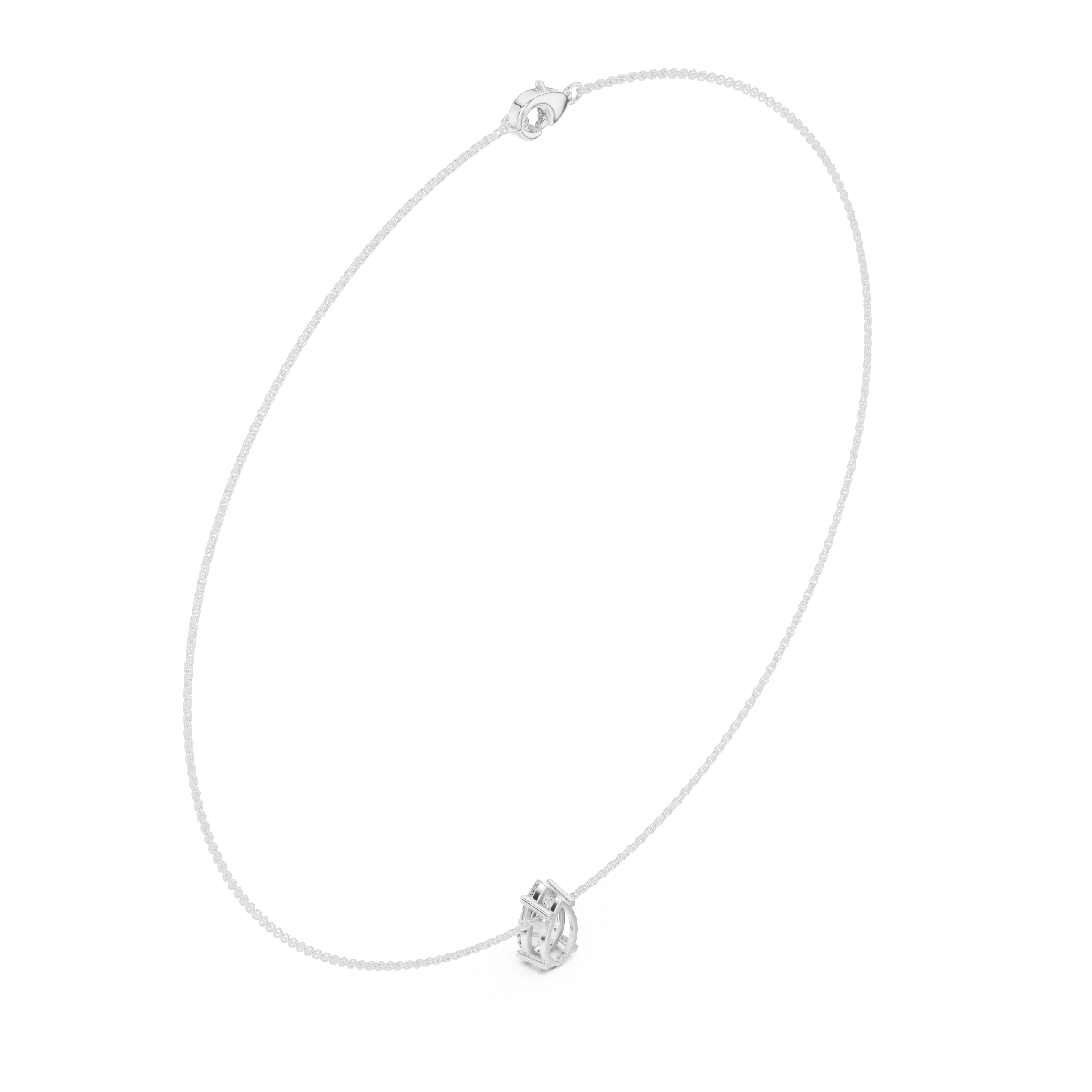 Minimal Pear Cut Solitaire Necklace – Elegant Drop Pendant